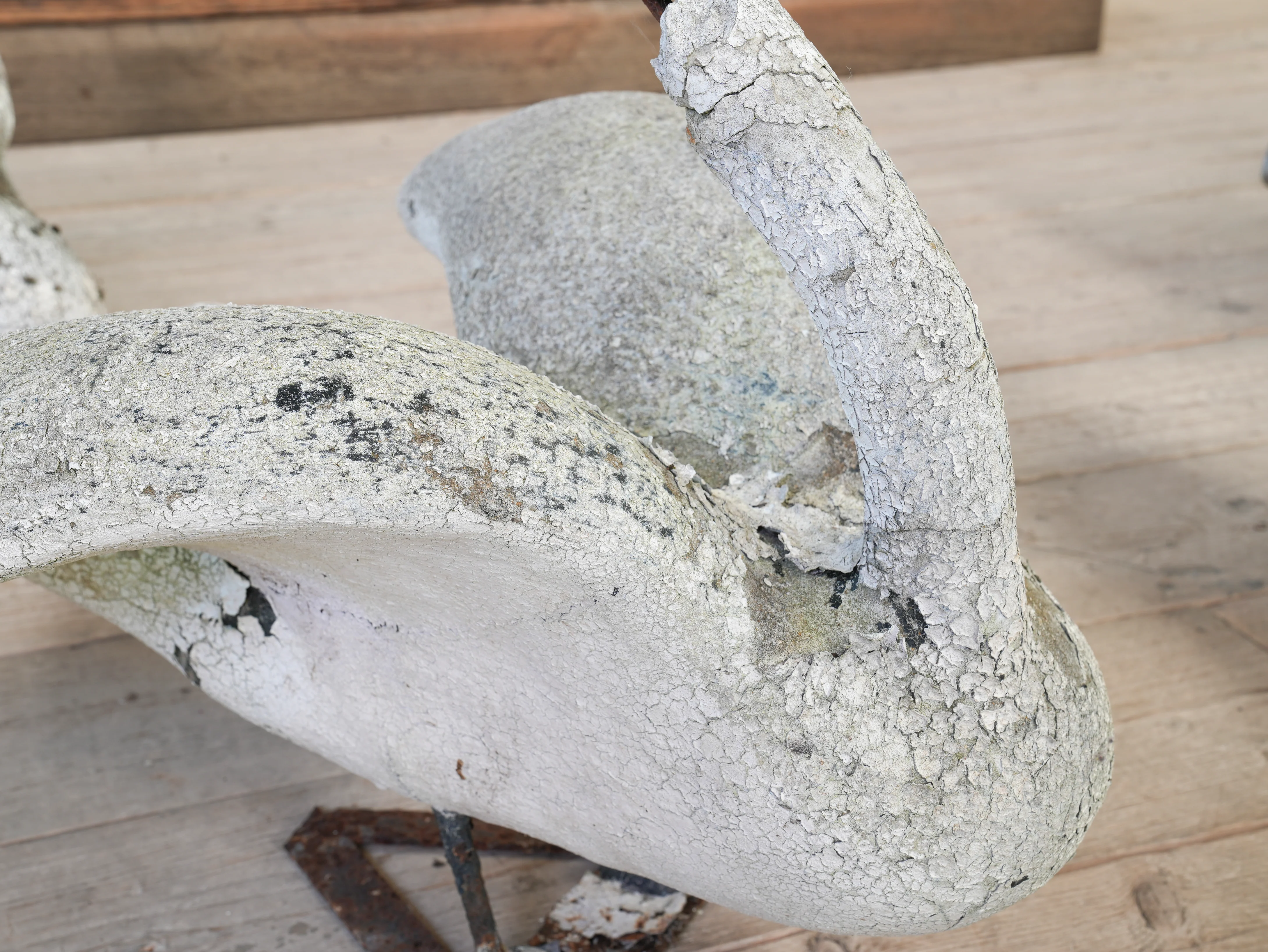 A Bevy of Composition Stone Swans - Image 17