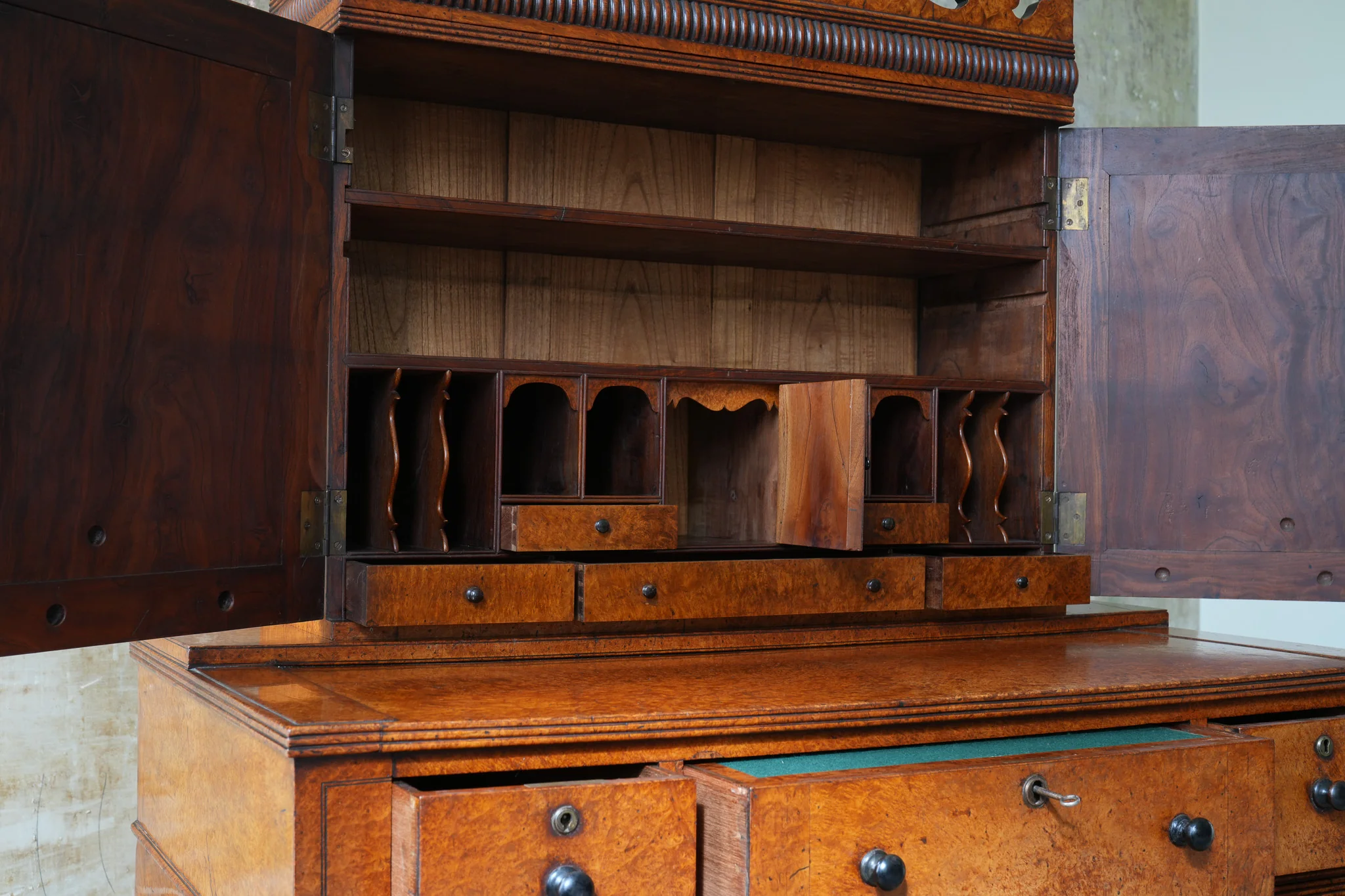 A George IV Amboyna Campaign Desk - Image 11