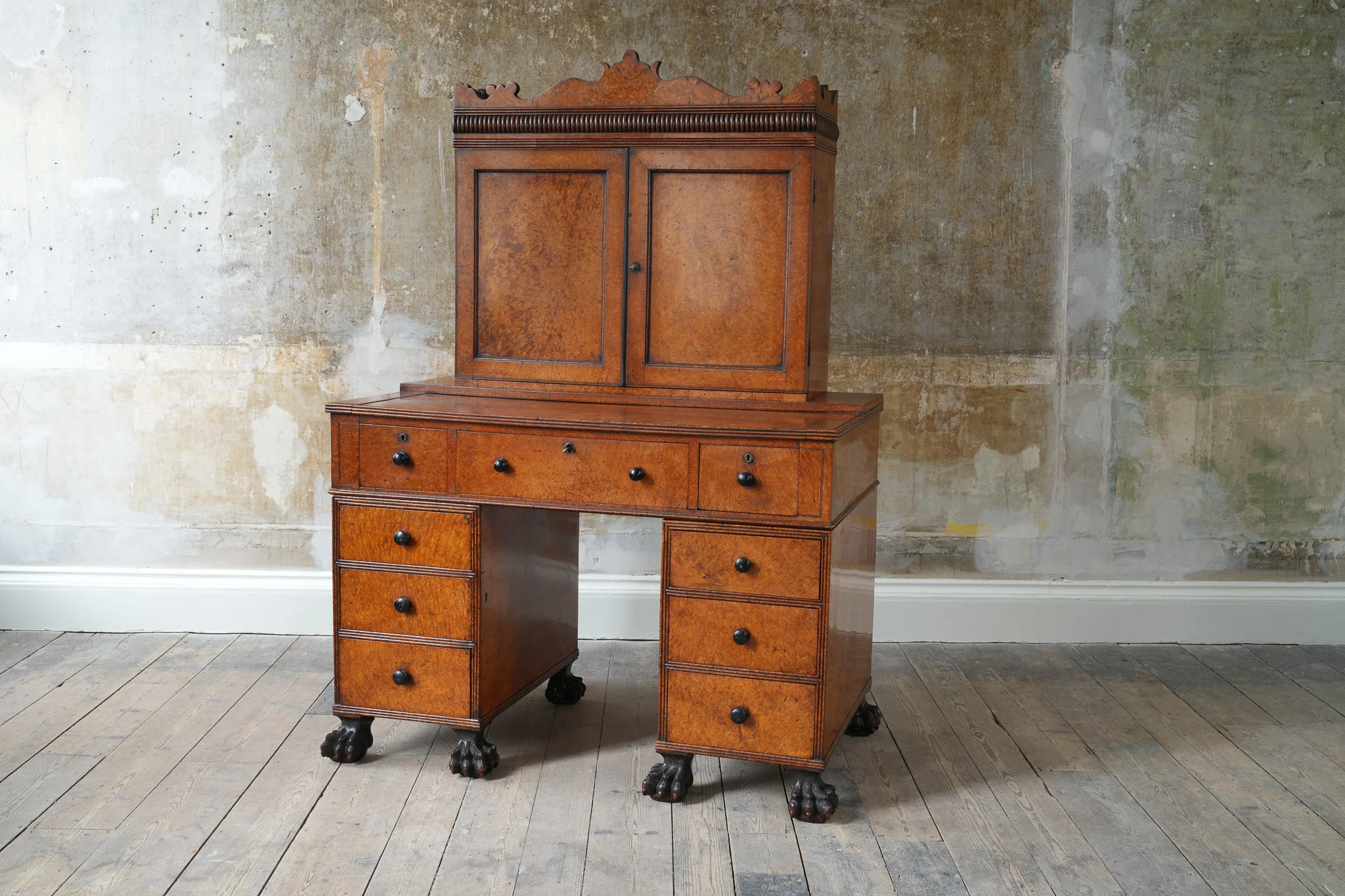 A George IV Amboyna Campaign Desk - Image 16