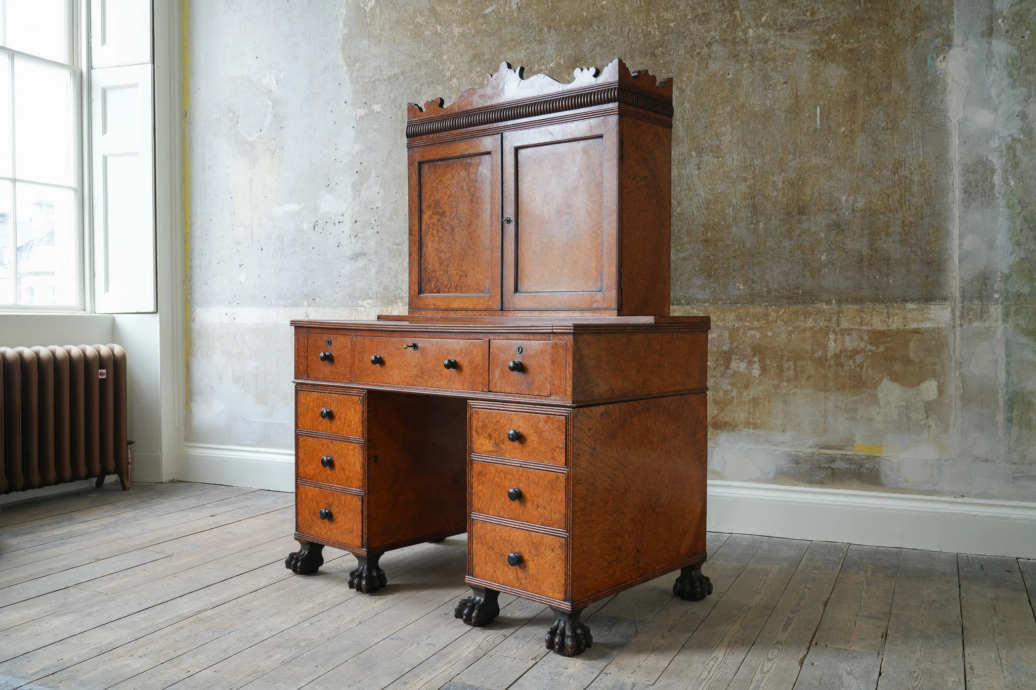 A George IV Amboyna Campaign Desk - Image 25