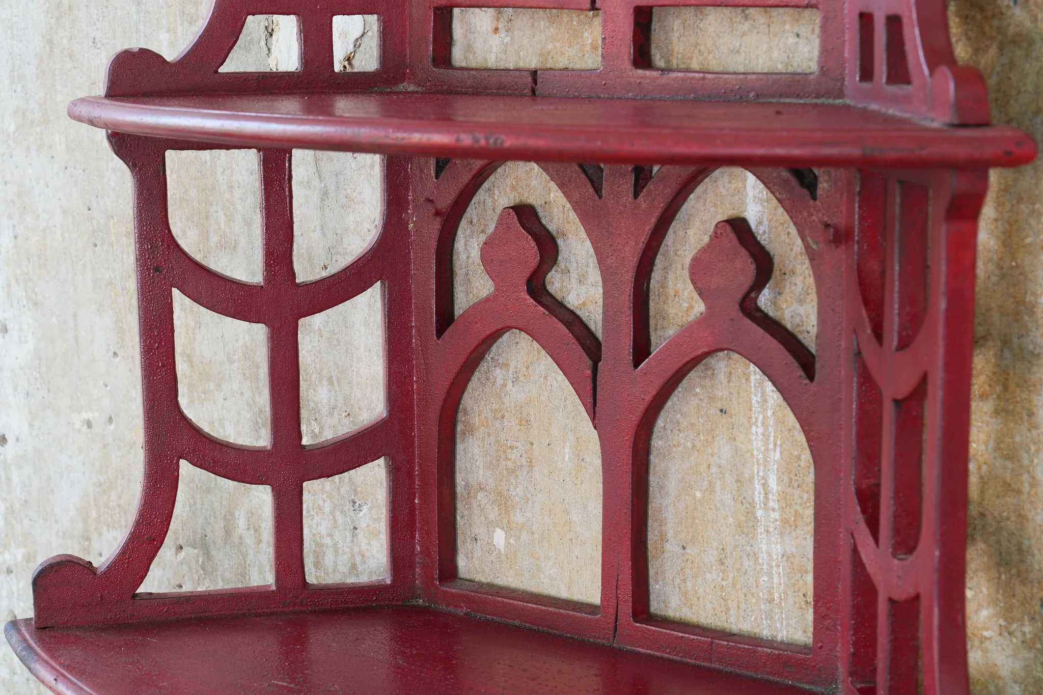 A Pair of Chinese Chippendale Hanging Shelves - Image 15