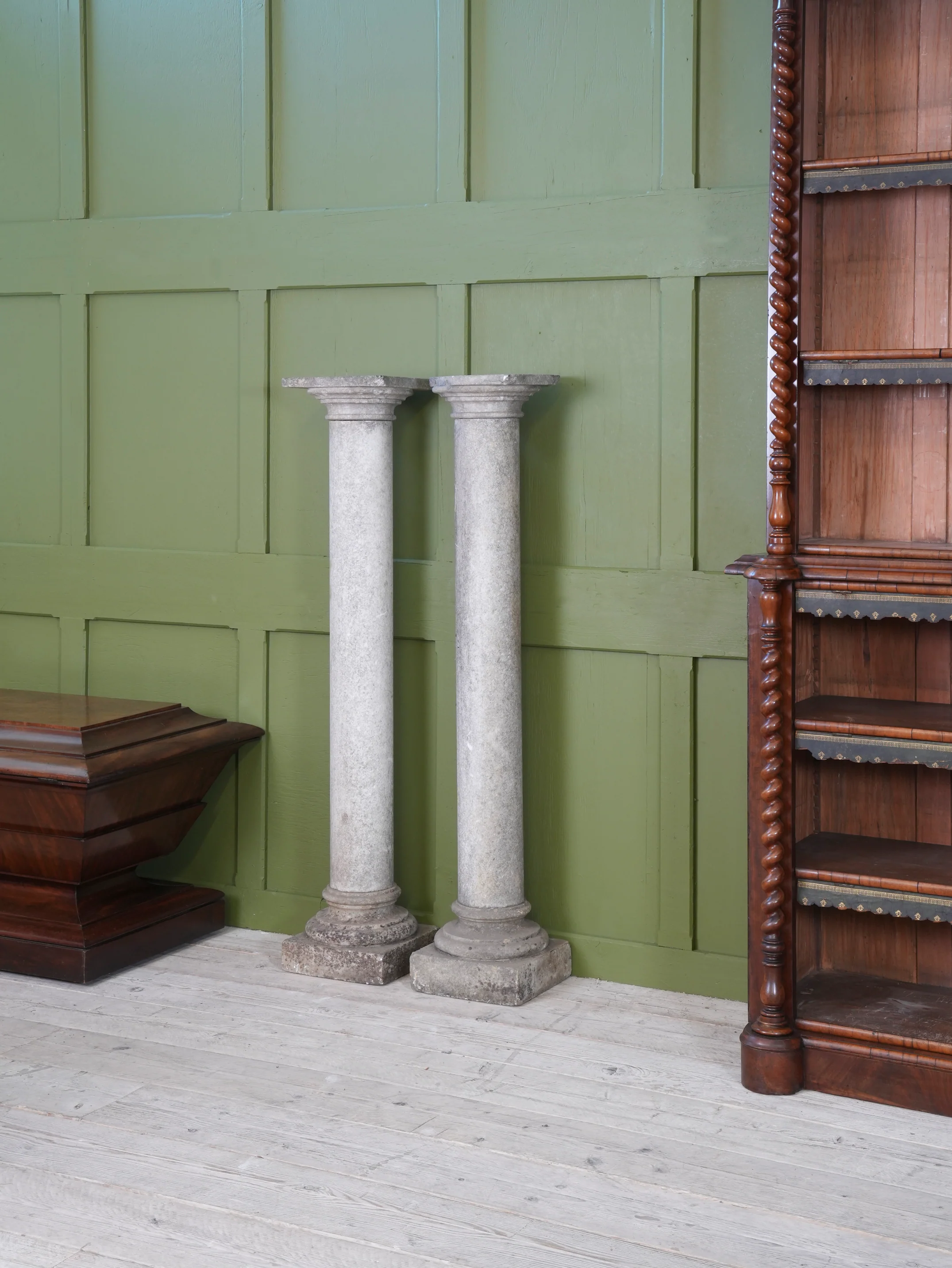A Pair of 19th Century Marble Columns - Image 2