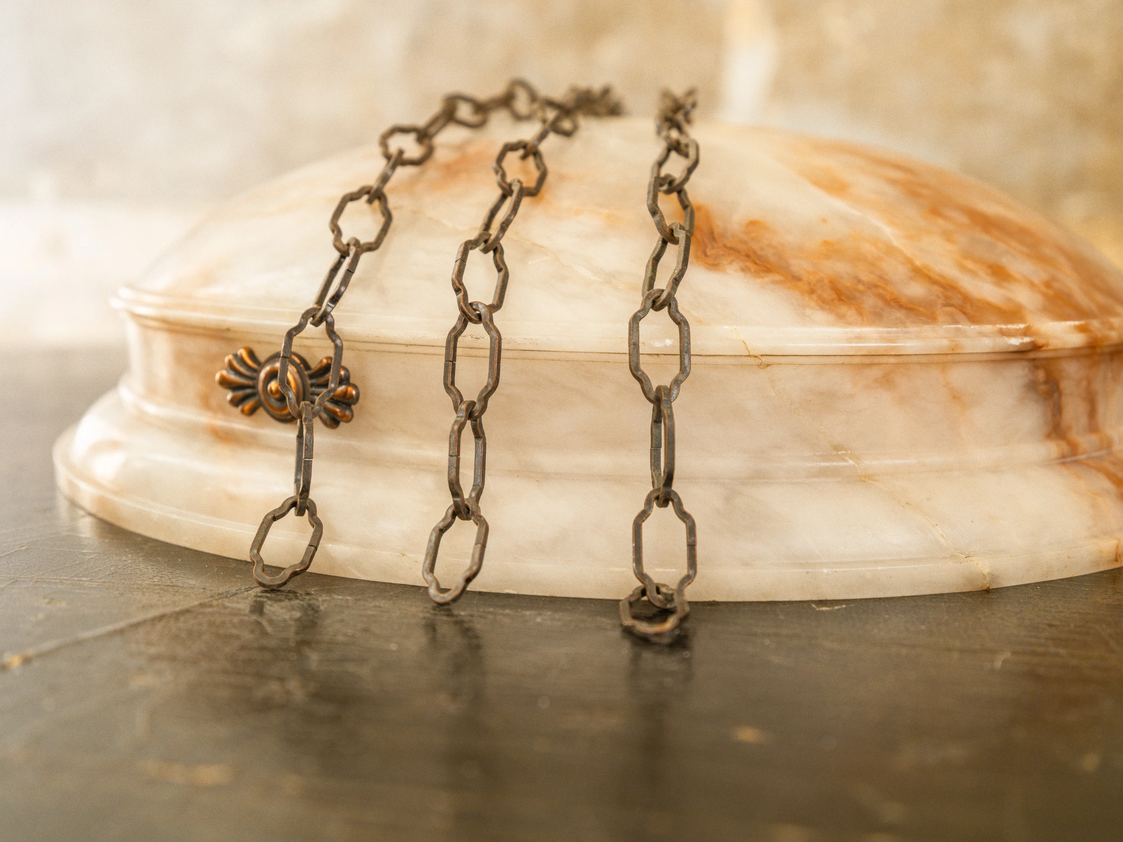 An Alabaster Dish Light - Image 2