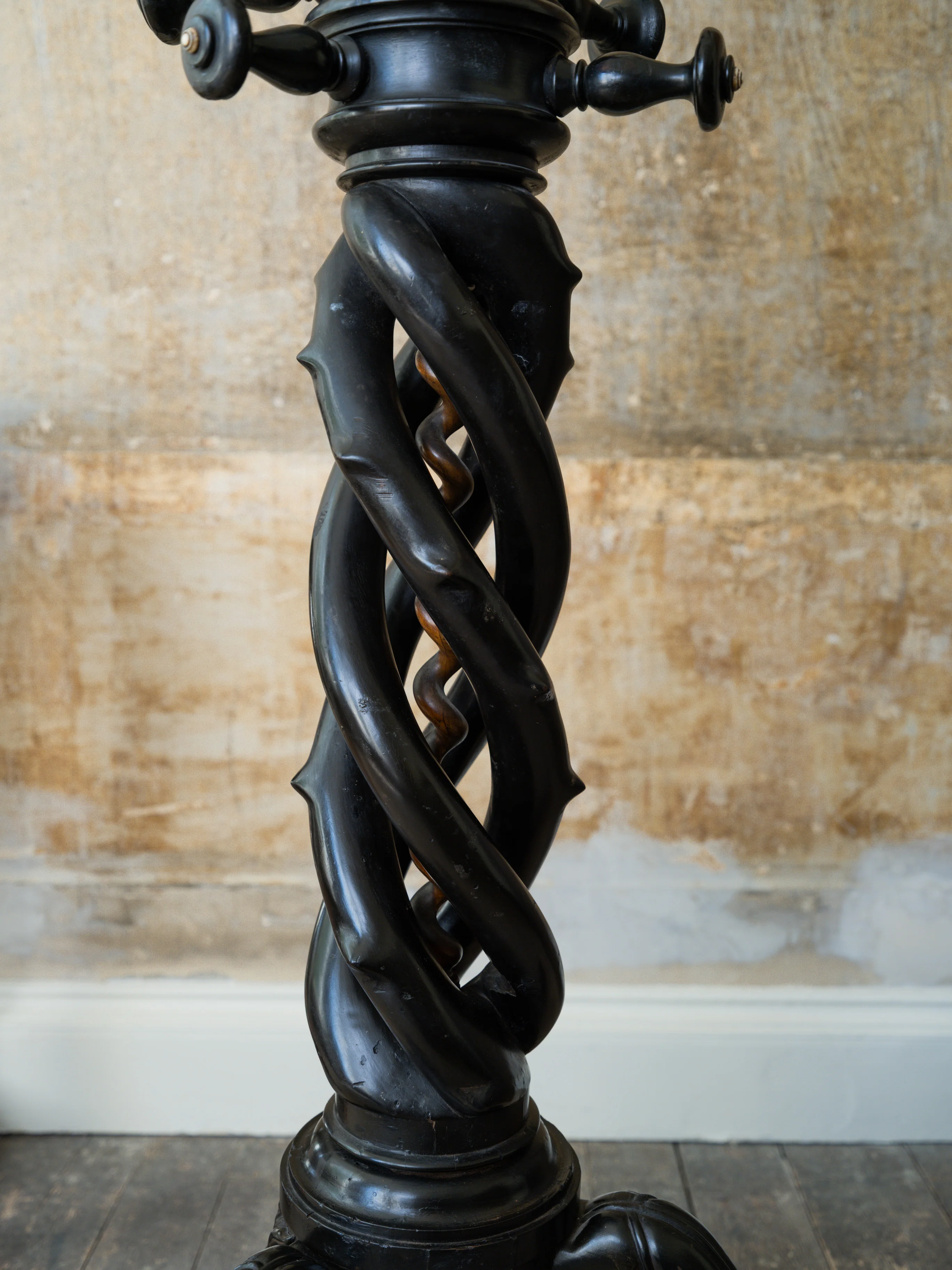 A 19th Century Ebonised Hat & Coat Stand - Image 12
