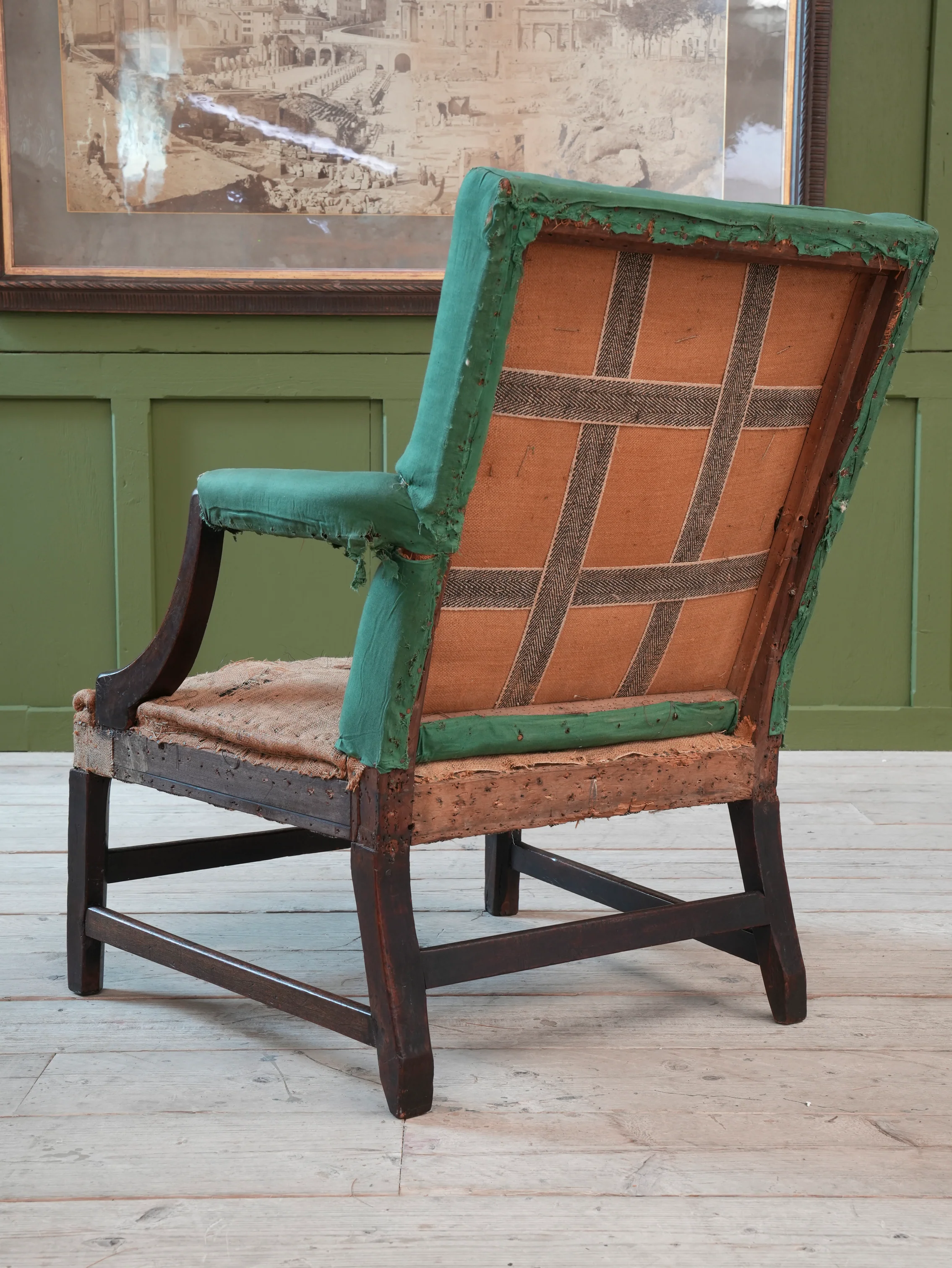 A George III Mahogany Gainsborough Armchair - Image 13