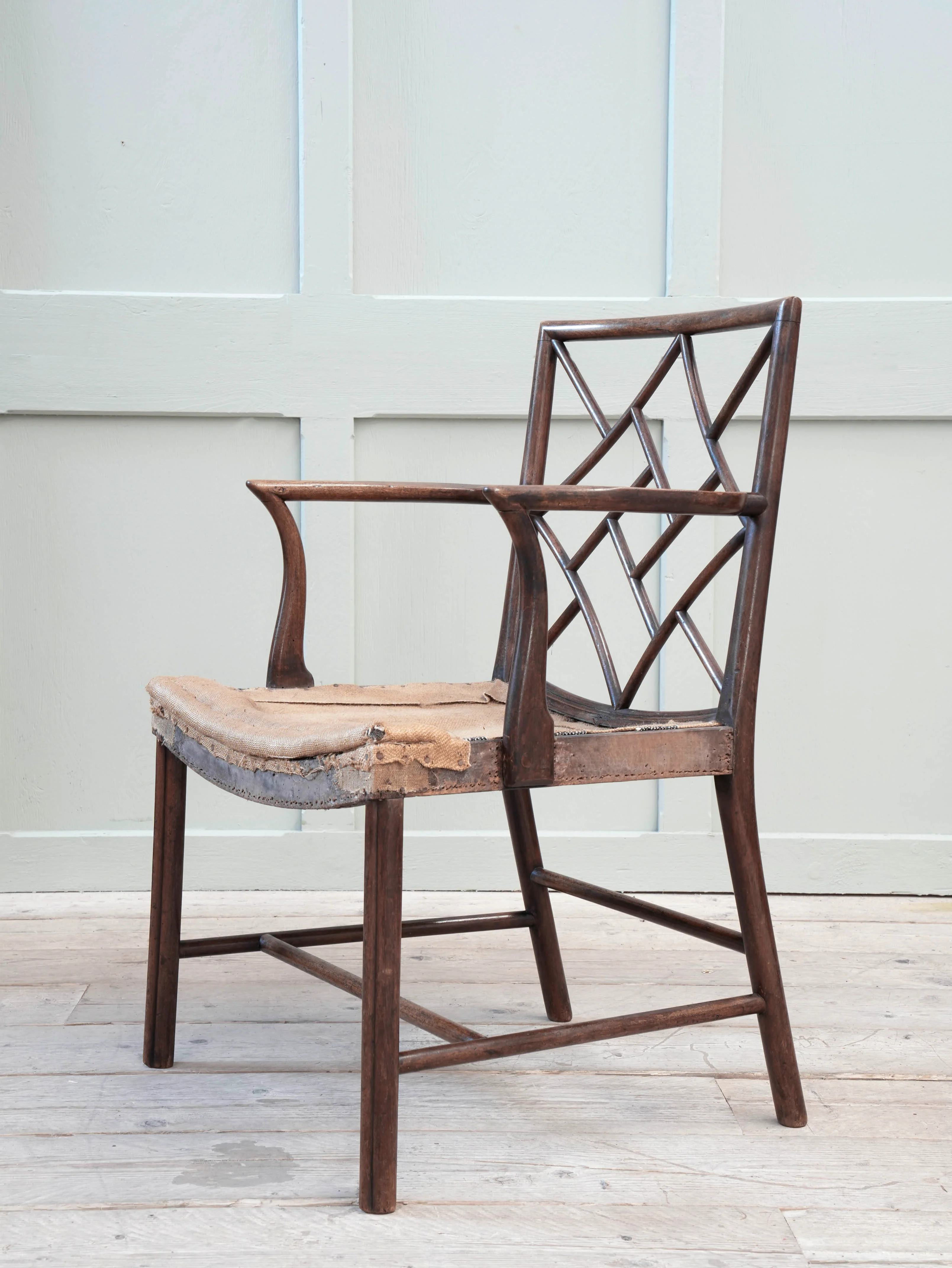 A Scottish George III Mahogany Cockpen Armchair - Image 3