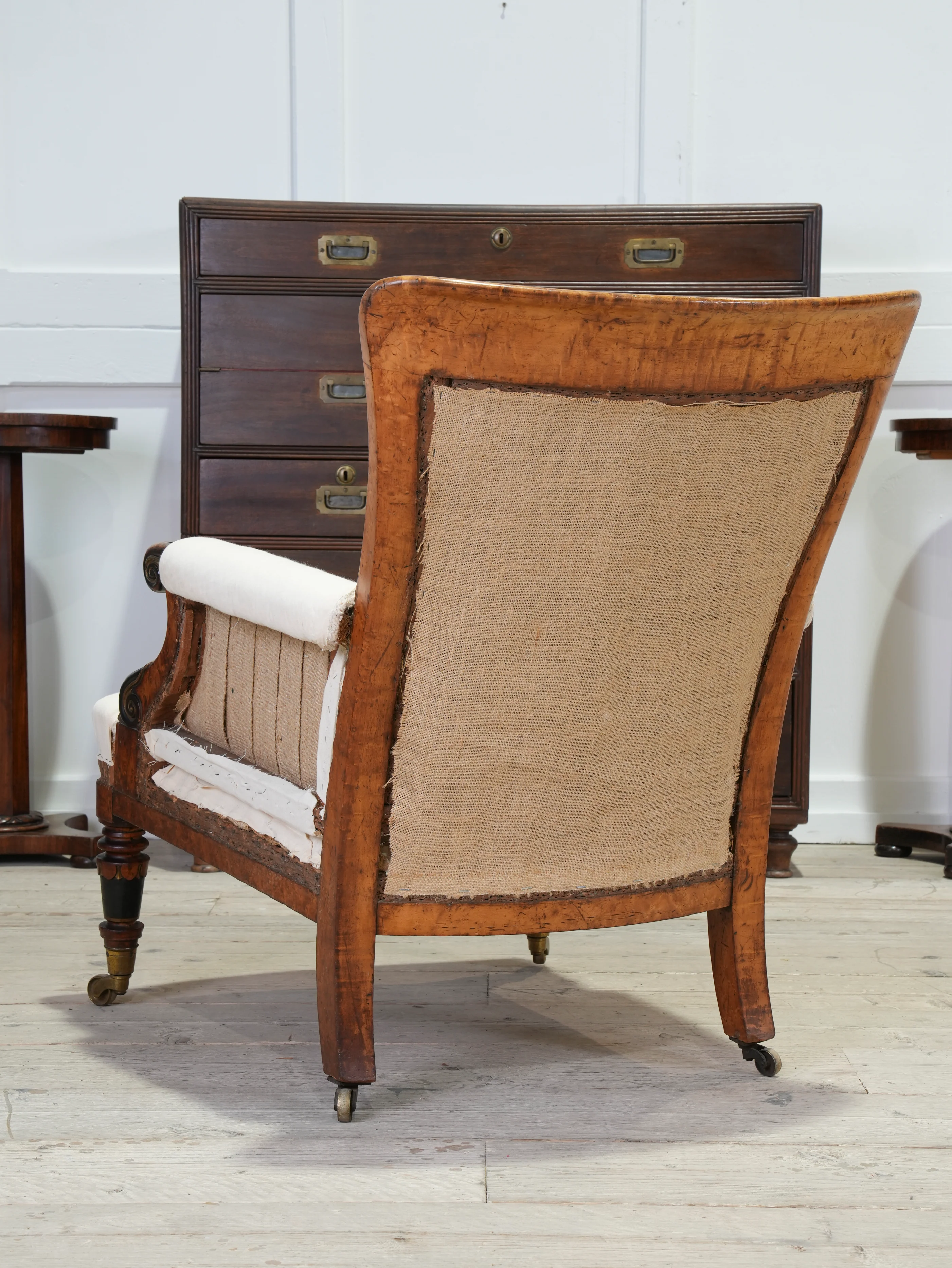 A William IV Burr Maple Armchair - Image 8