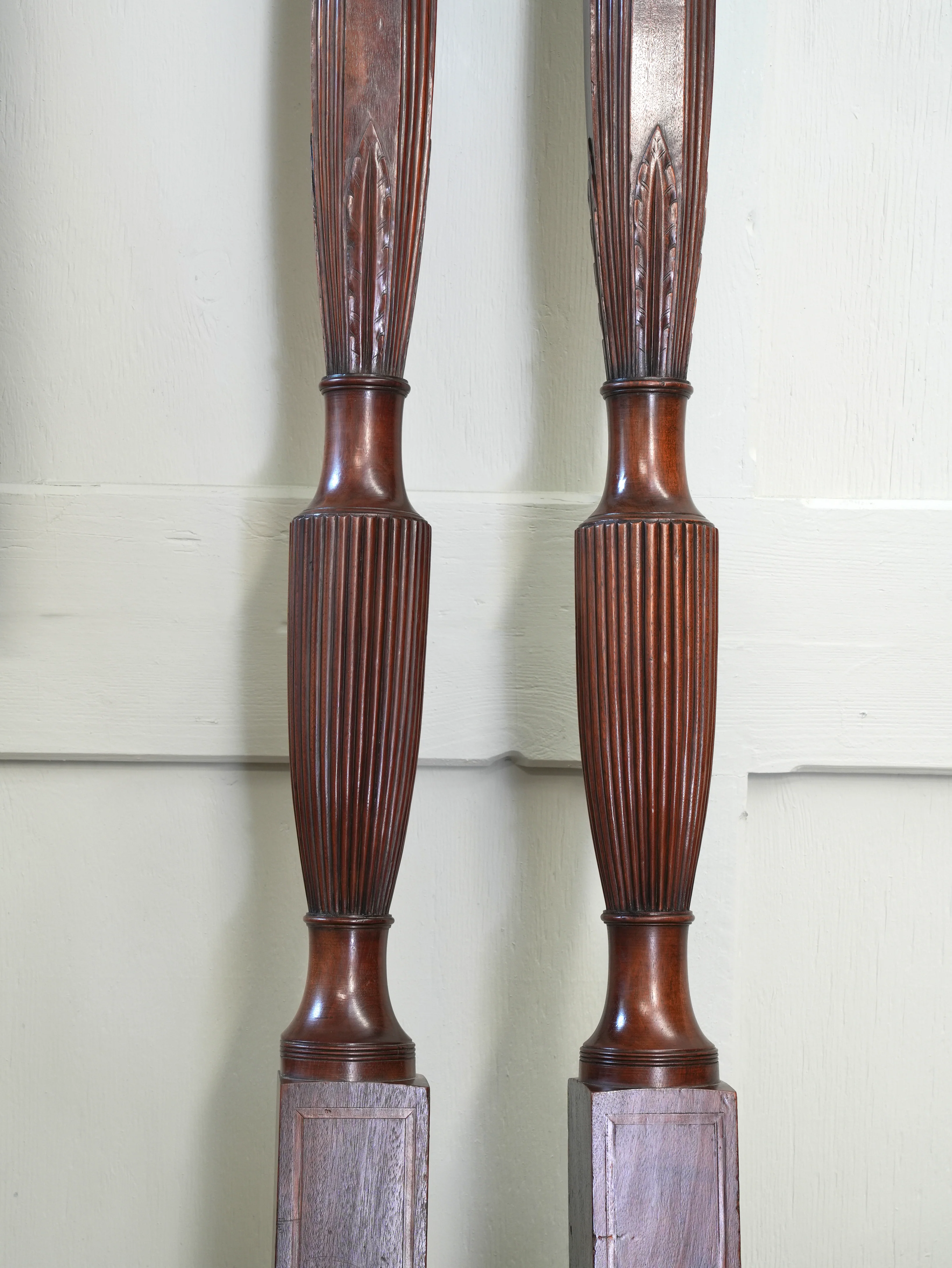 A Pair Of Late Regency Mahogany Bed Posts - Image 4