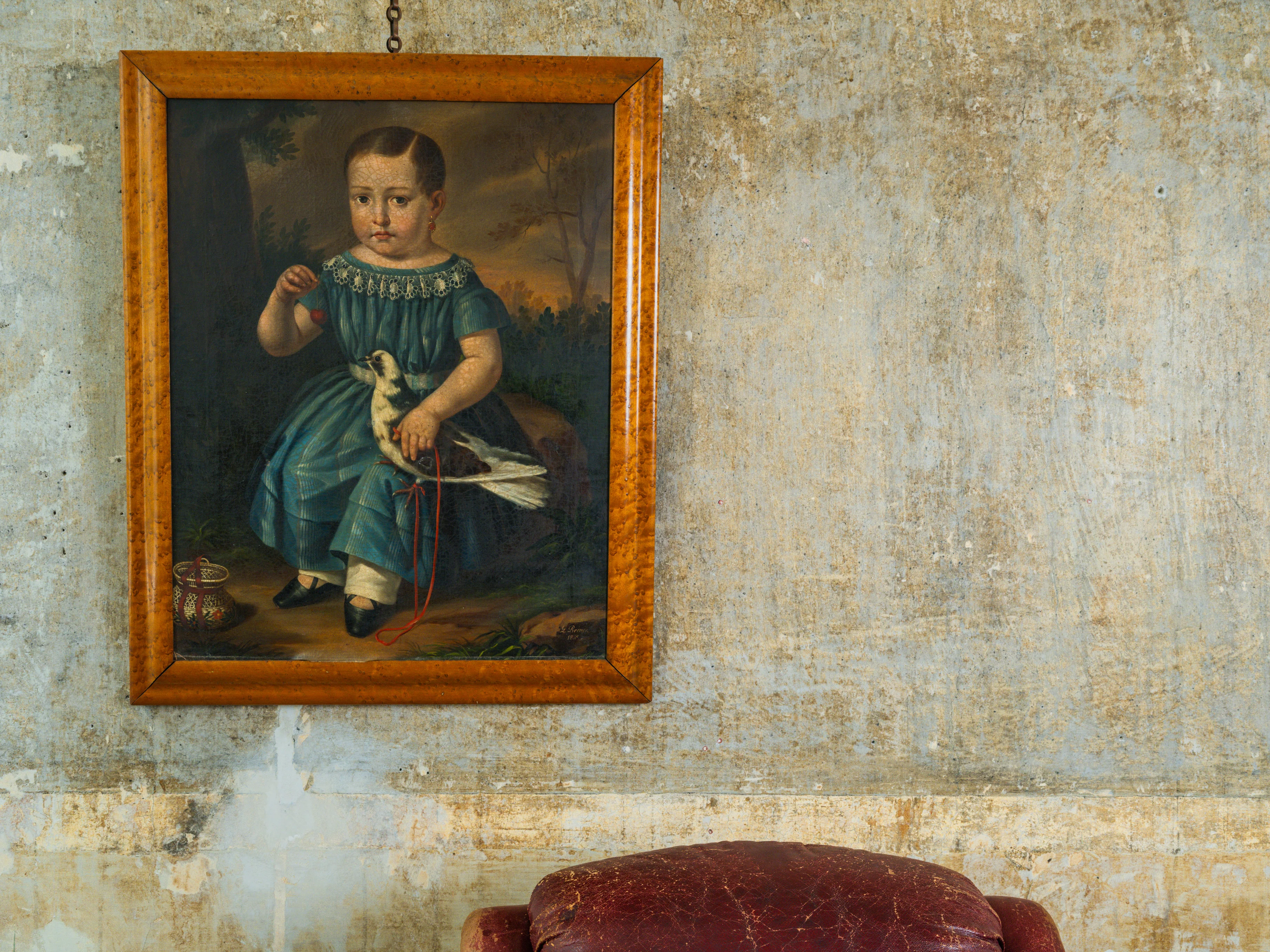 A 19th Century Oil of Seated Boy - Image 6