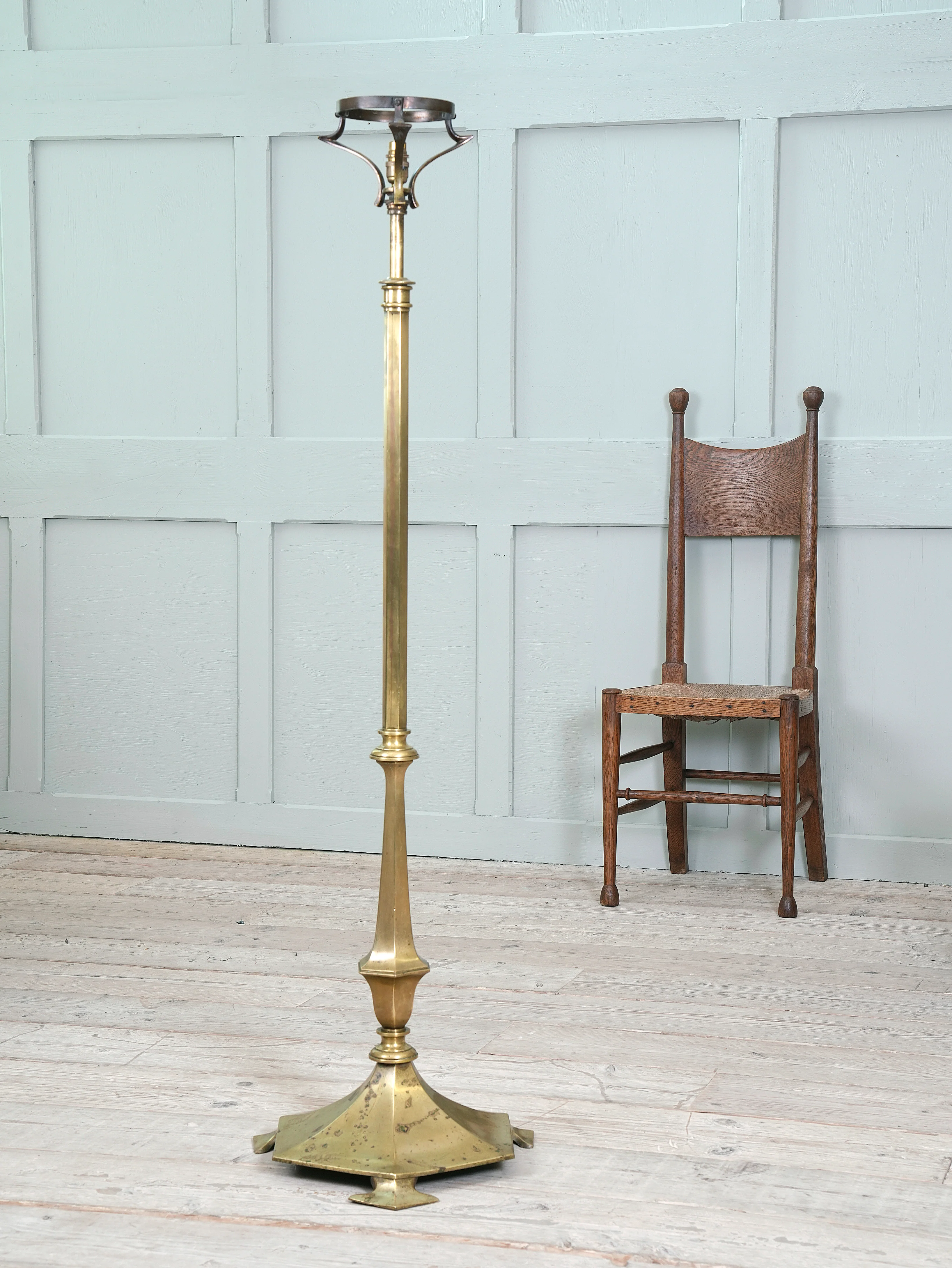 A Brass Floor Lamp by Faraday - Image 2