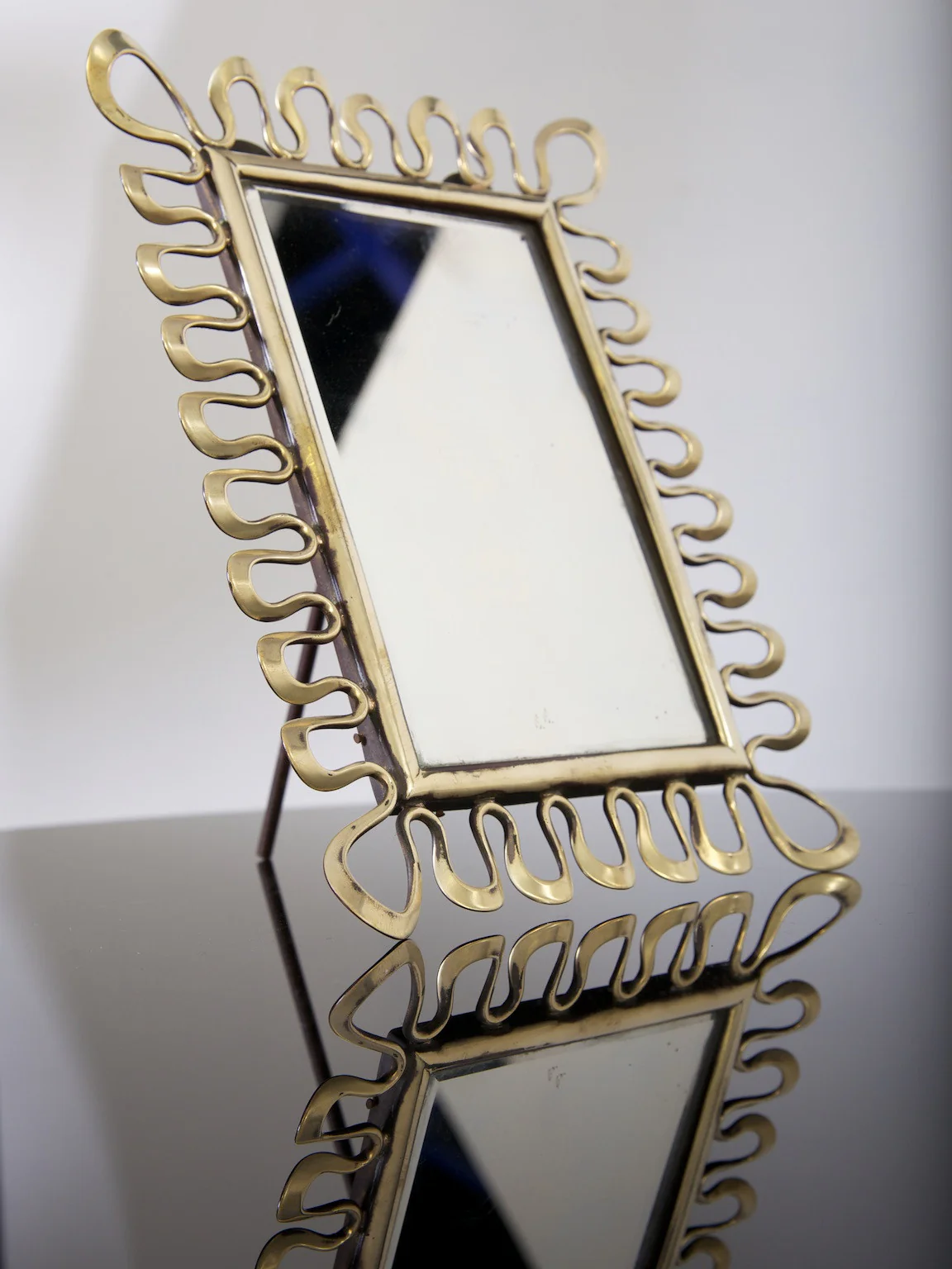 Brass Table Mirror - Image 2