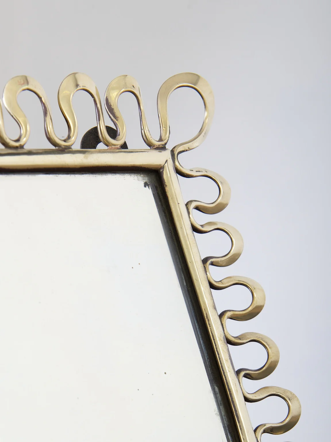Brass Table Mirror - Image 5