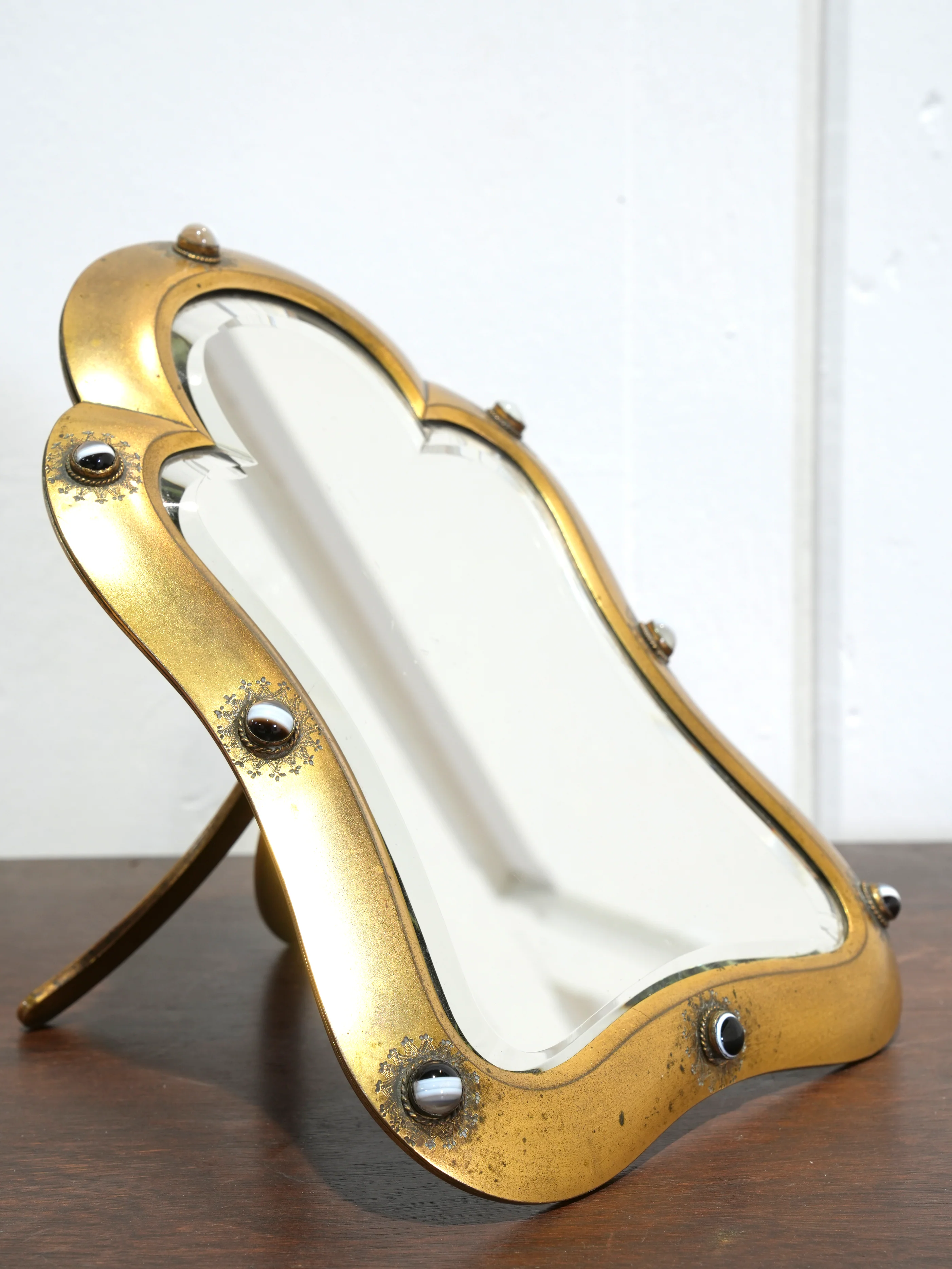 A 19th Century Brass Dressing Table Mirror - Image 5