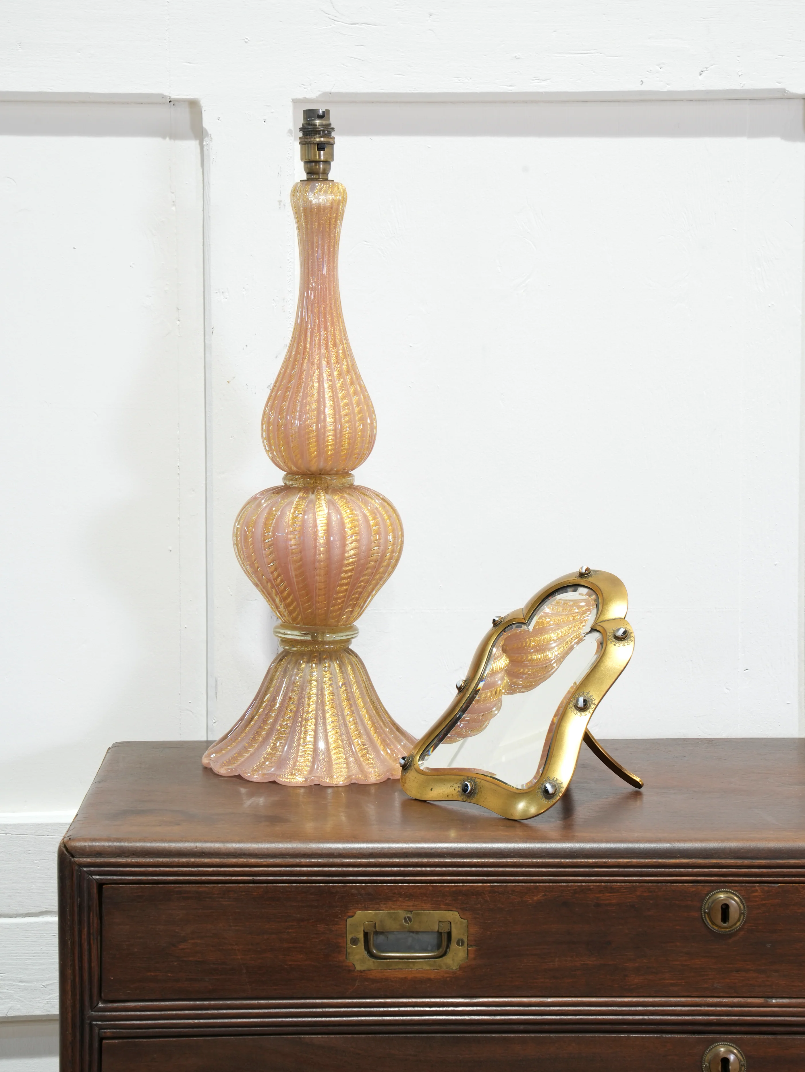 A 19th Century Brass Dressing Table Mirror - Image 9