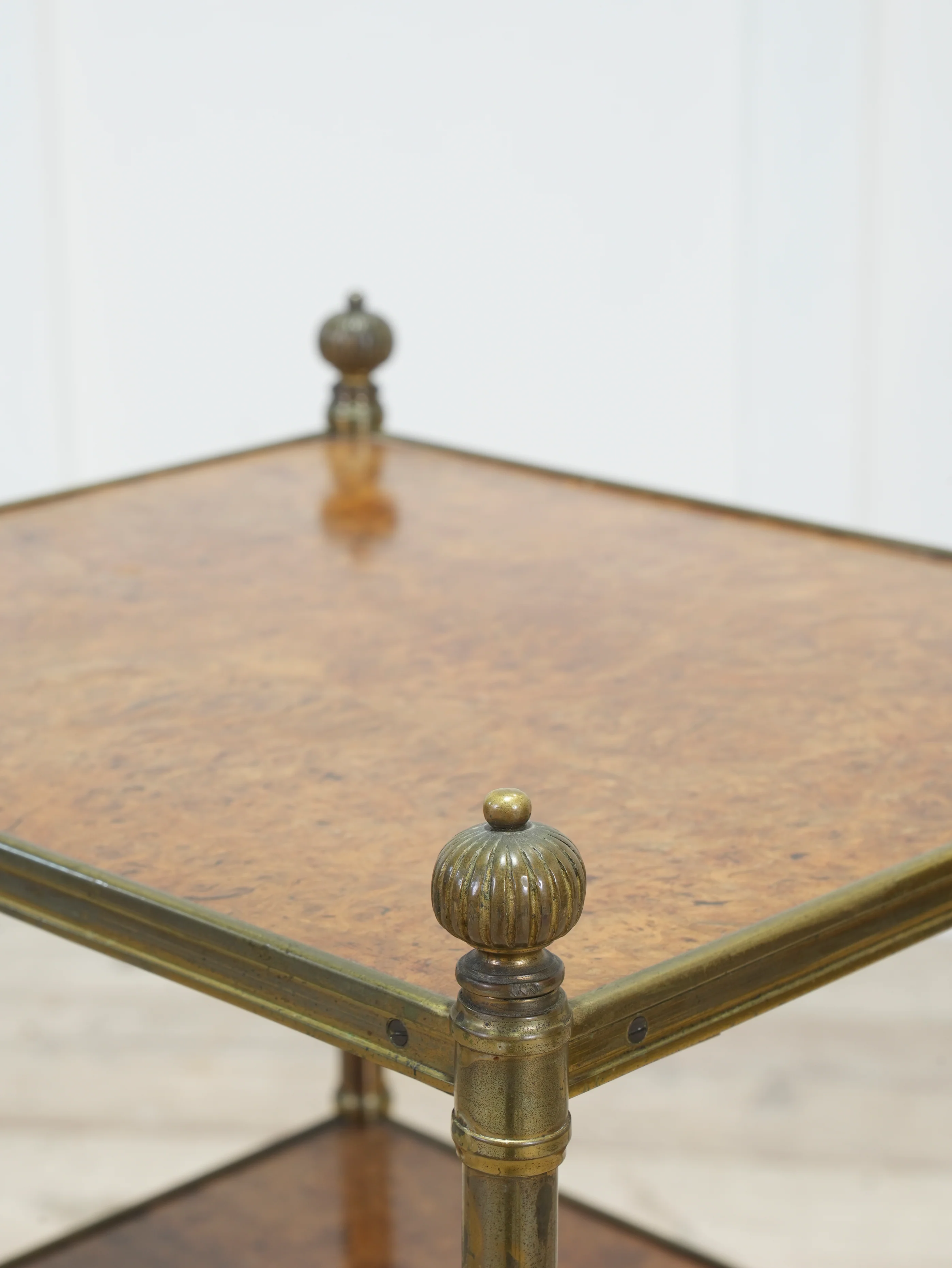 A 19th Century Brass & Walnut Etagere - Image 5