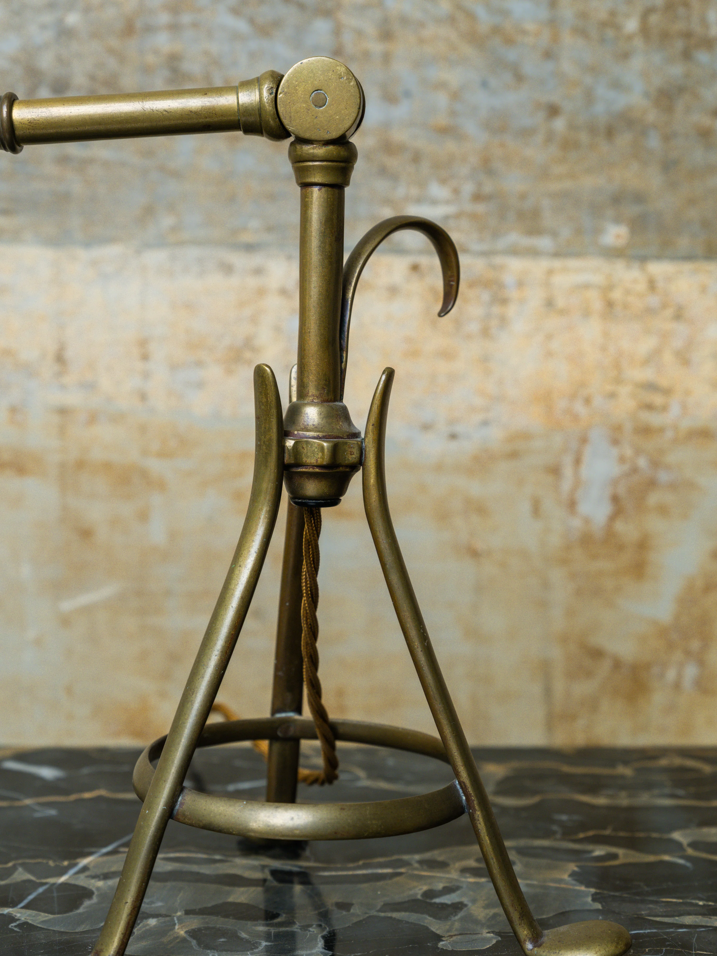 An Adjustable Brass W A S Benson Table Lamp - Image 2