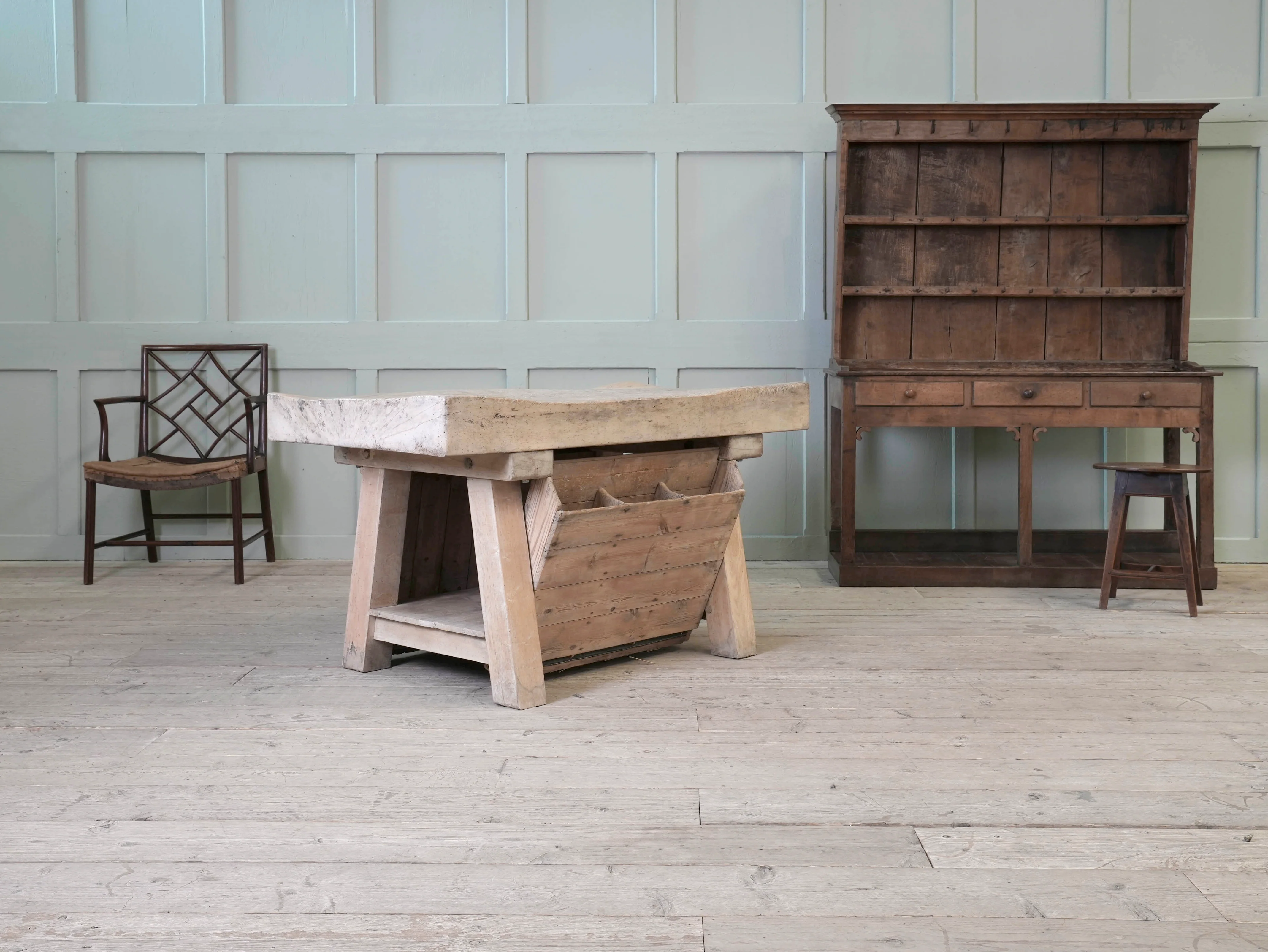An Early 20th Century Butchers Block - Image 3