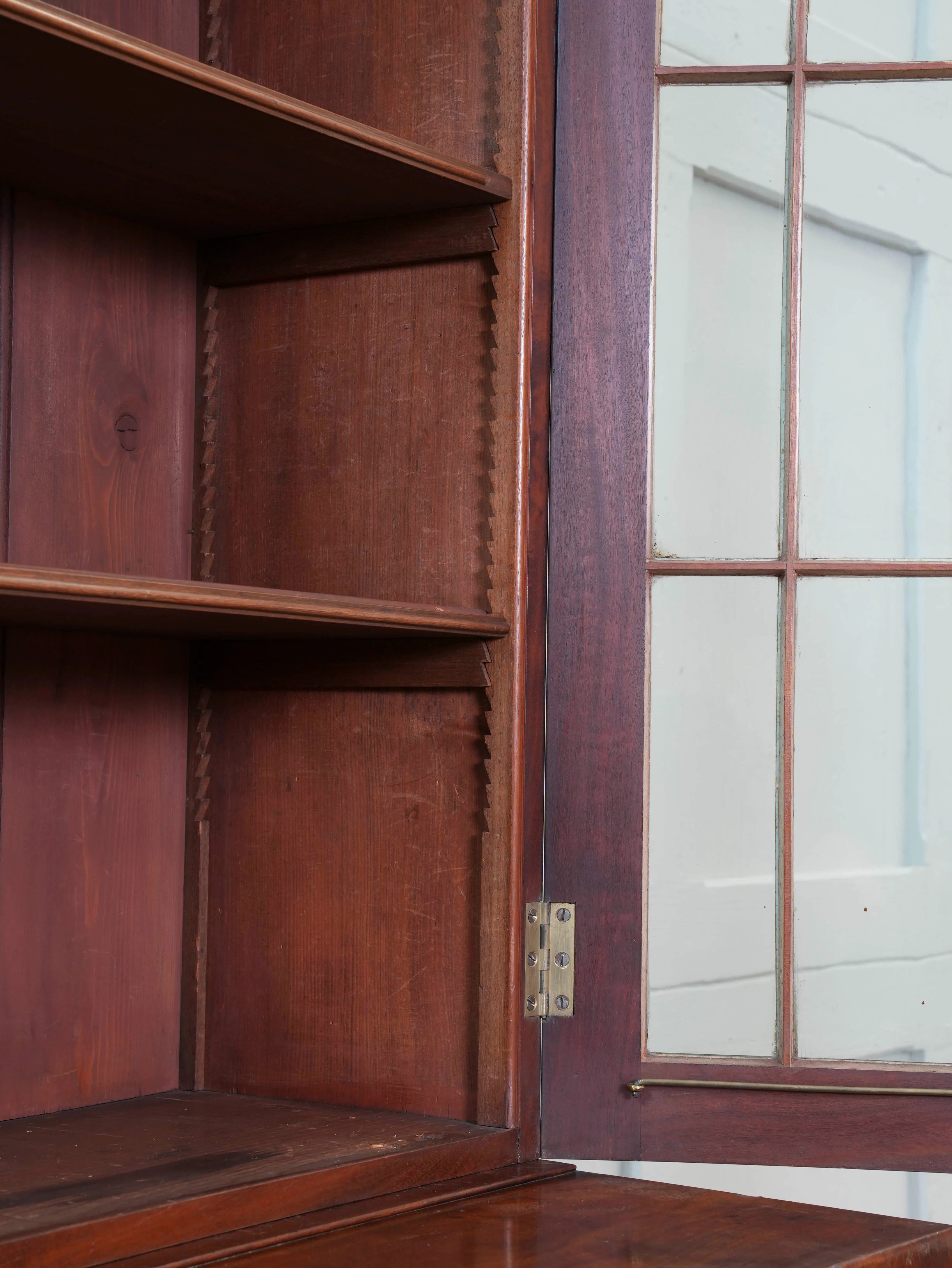 A William IV Mahogany Bureau Bookcase - Image 11
