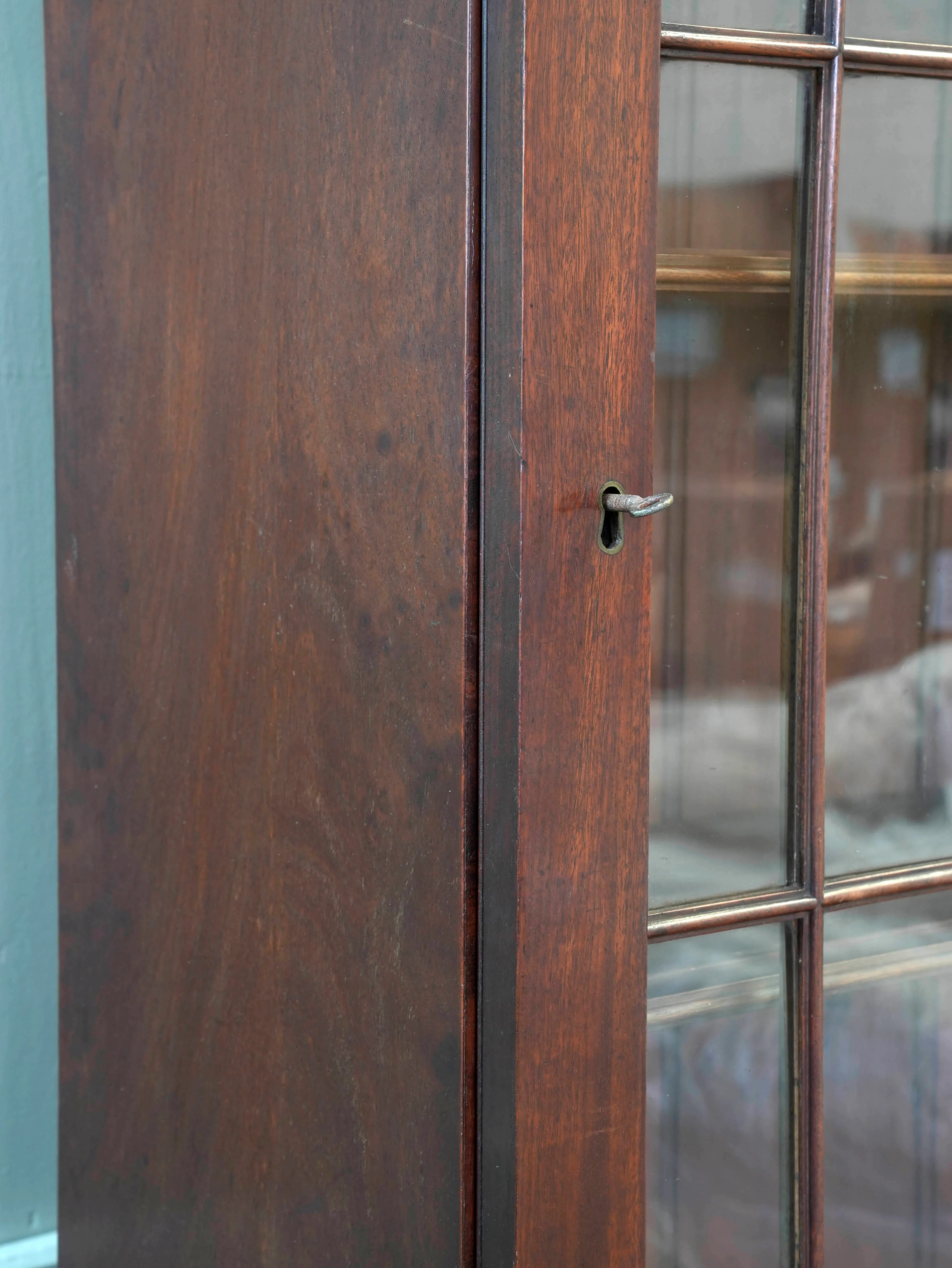 A William IV Mahogany Bureau Bookcase - Image 20