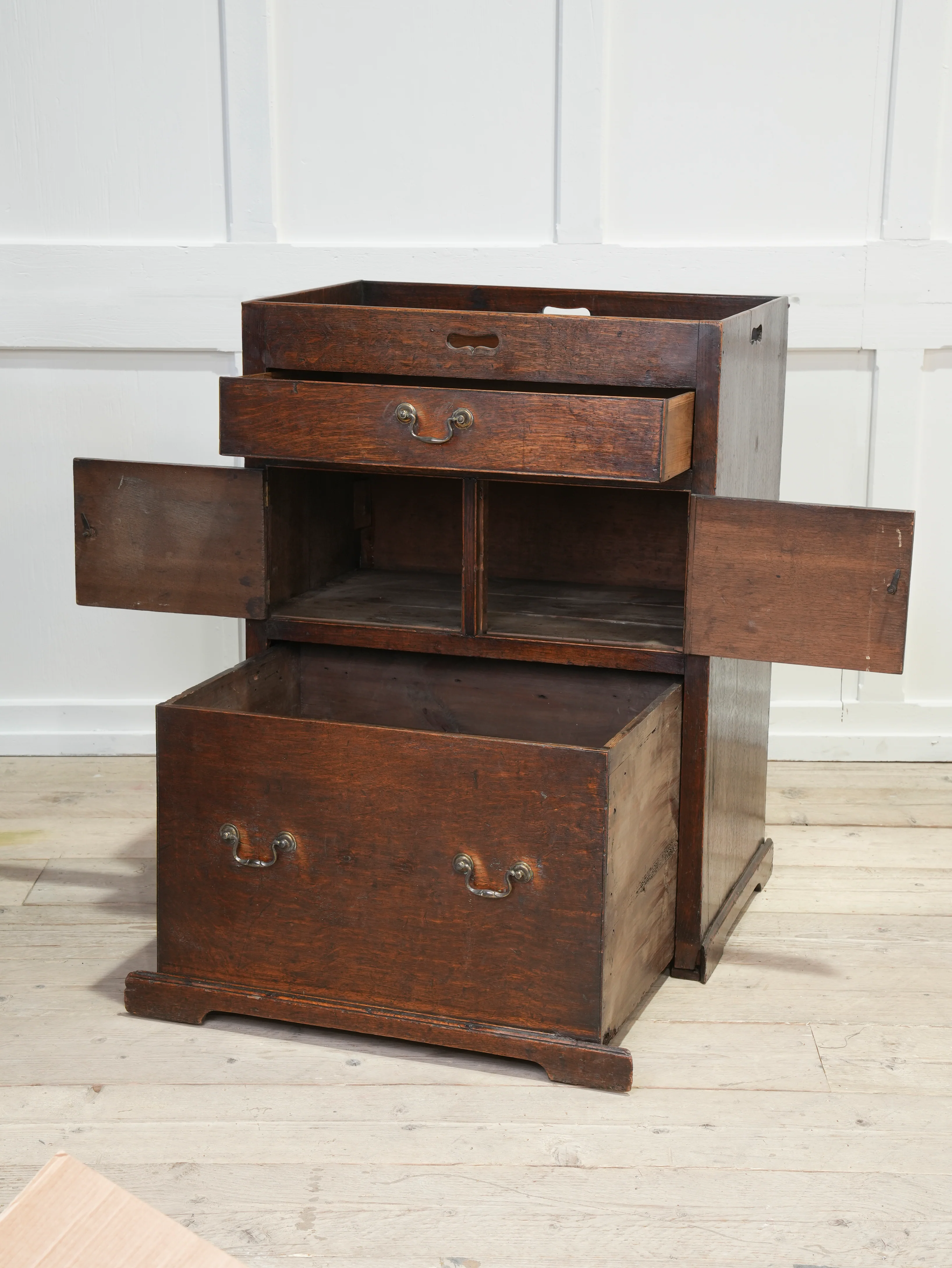 A George III Bedside Commode Cabinet - Image 6