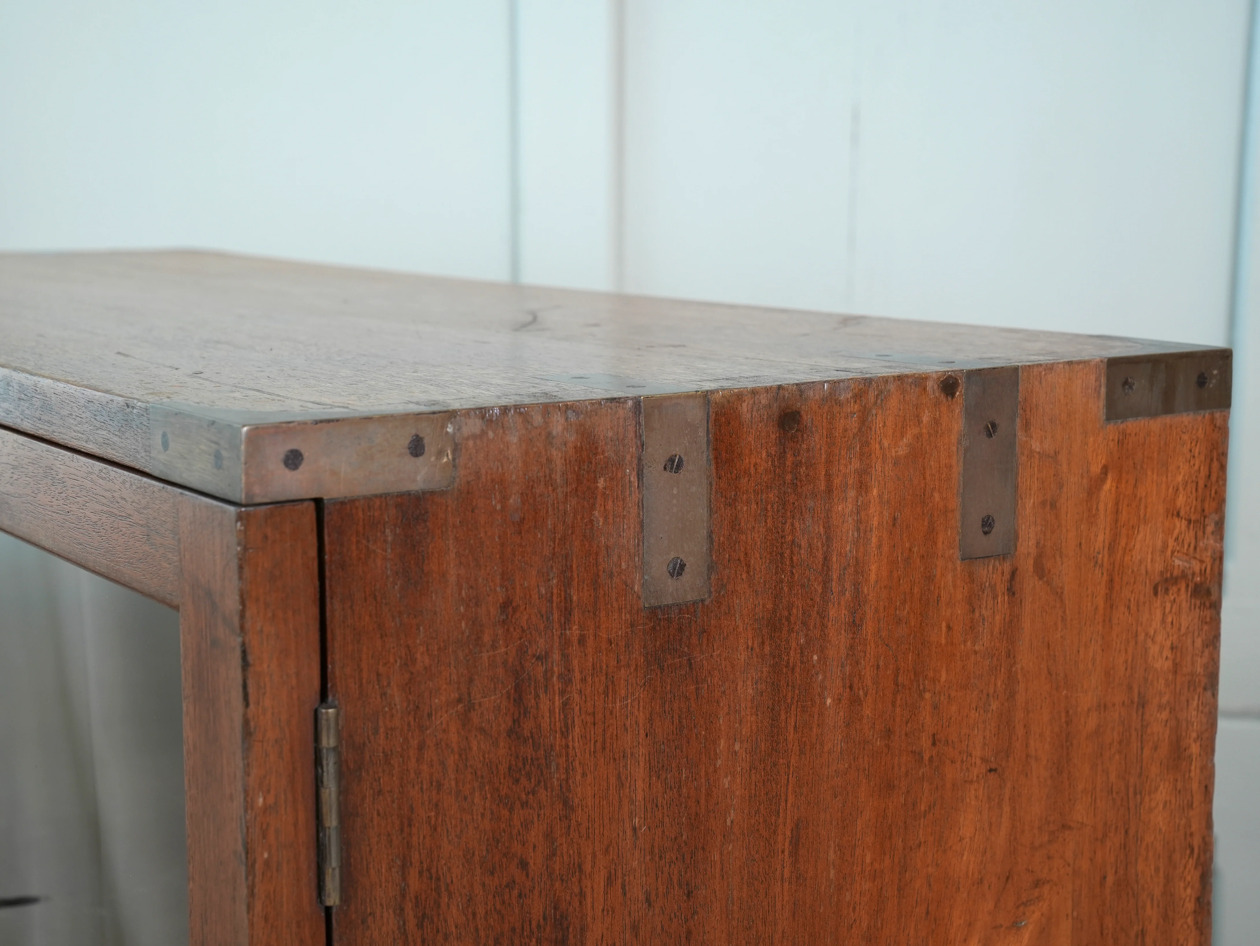 A 19th Century Glazed Campaign Cabinet - Image 6