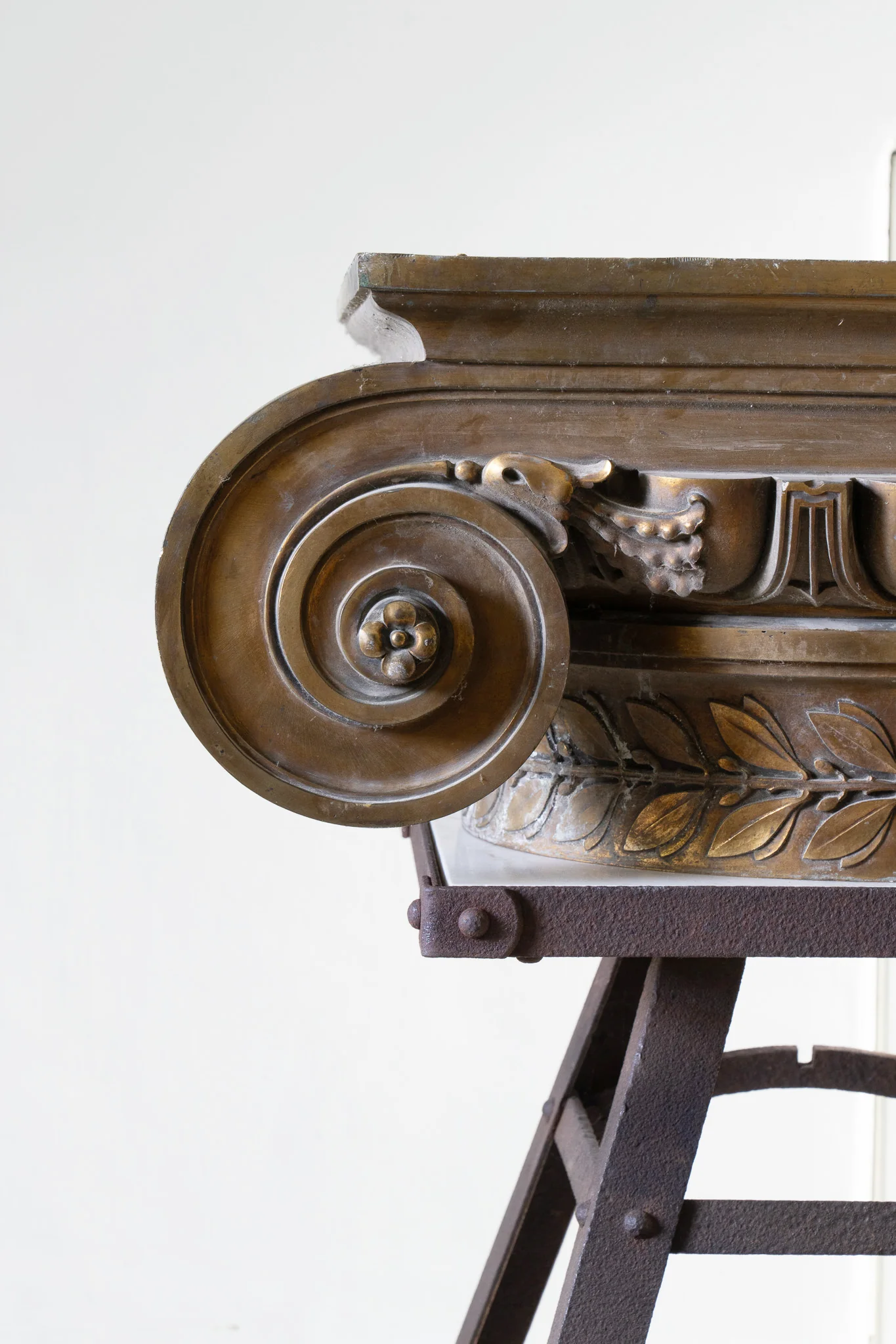 A Pair of 19th Century Composite Order Bronze Capitals - Image 4