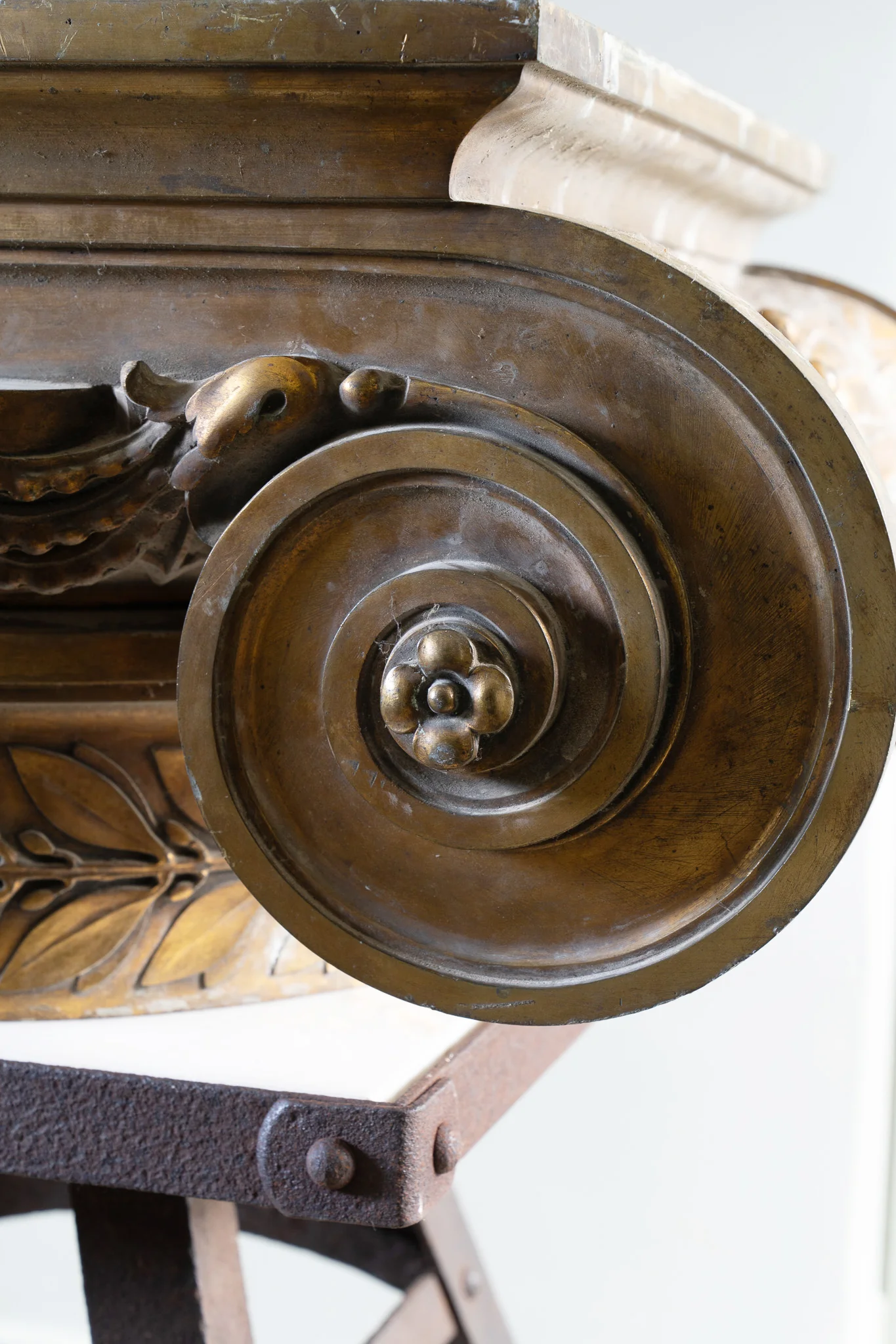 A Pair of 19th Century Composite Order Bronze Capitals - Image 9