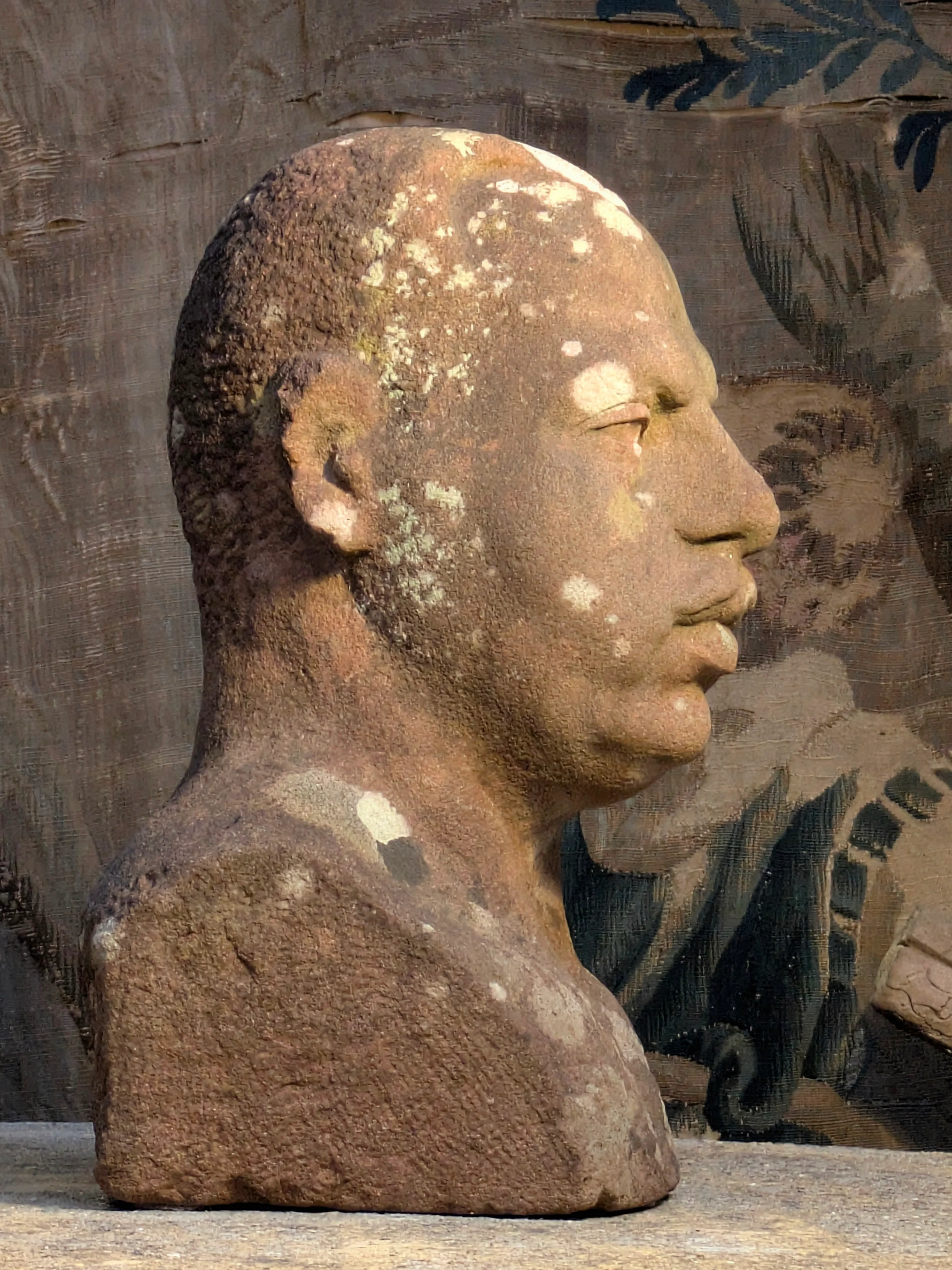 A Carved Stone Male Bust - Image 9