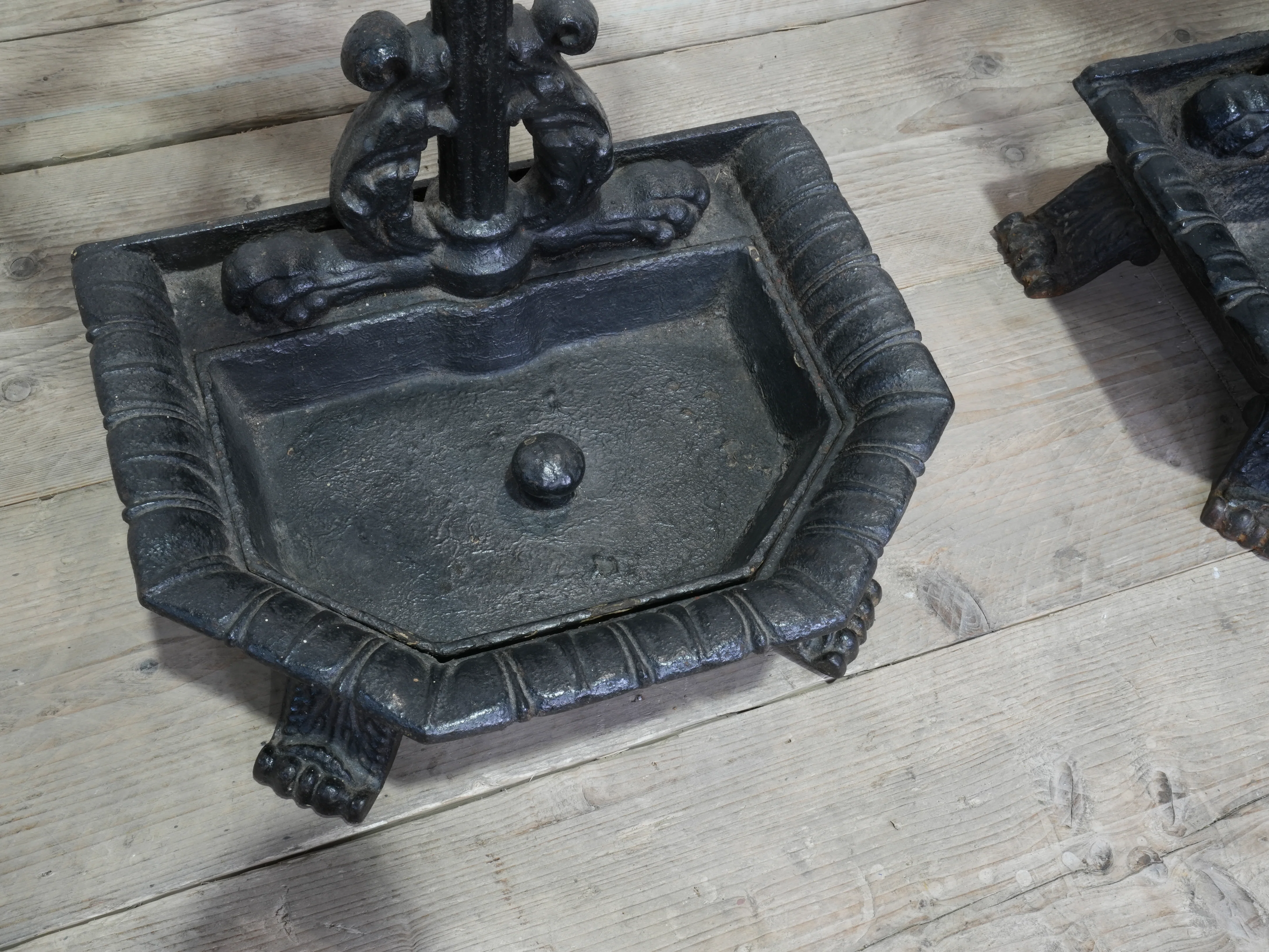 Two Late Regency Cast Iron Hat, Coat & Stick Stands - Image 7