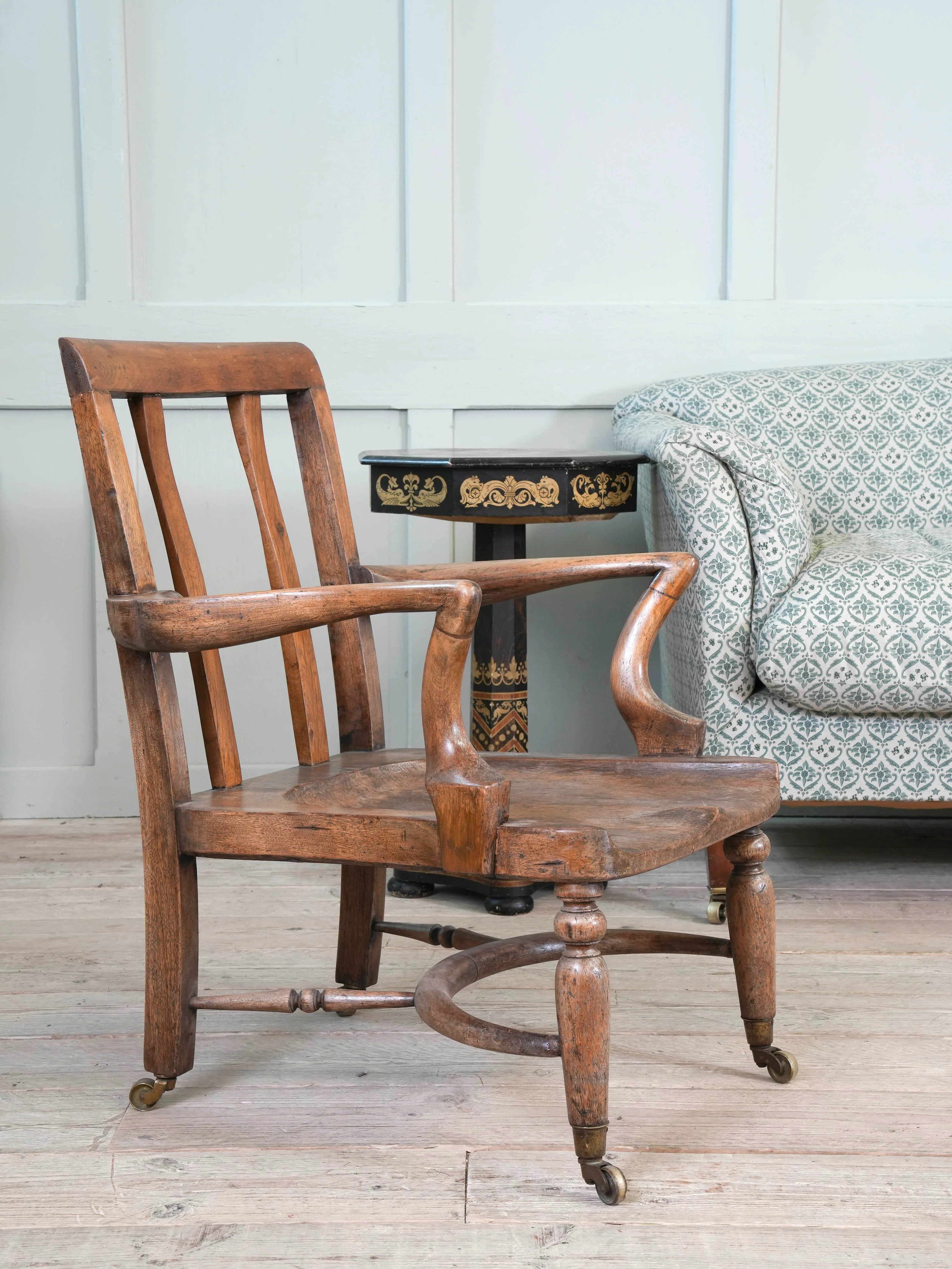 A 19th Century Mahogany Desk Chair - Image 10