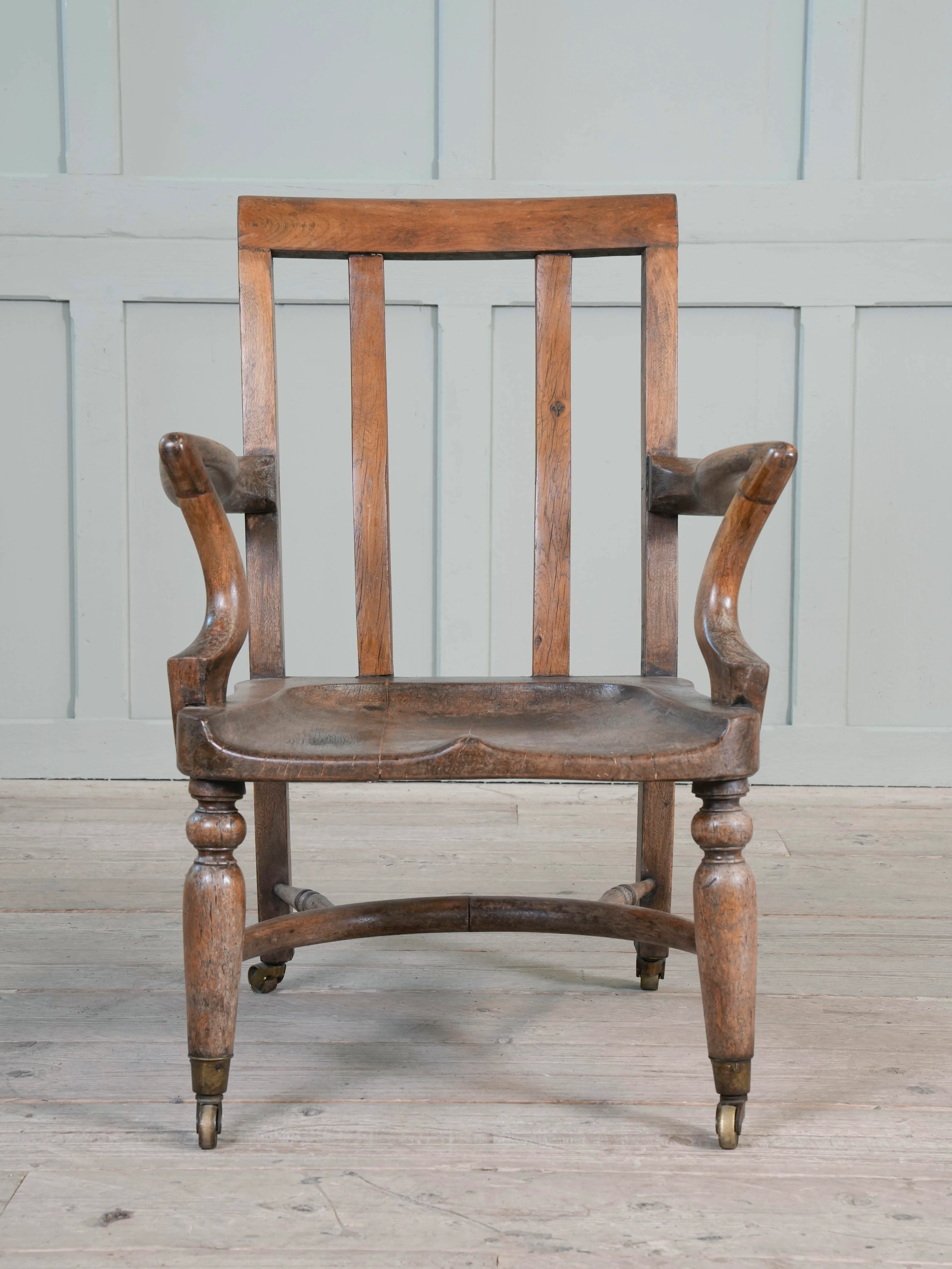 A 19th Century Mahogany Desk Chair - Image 4