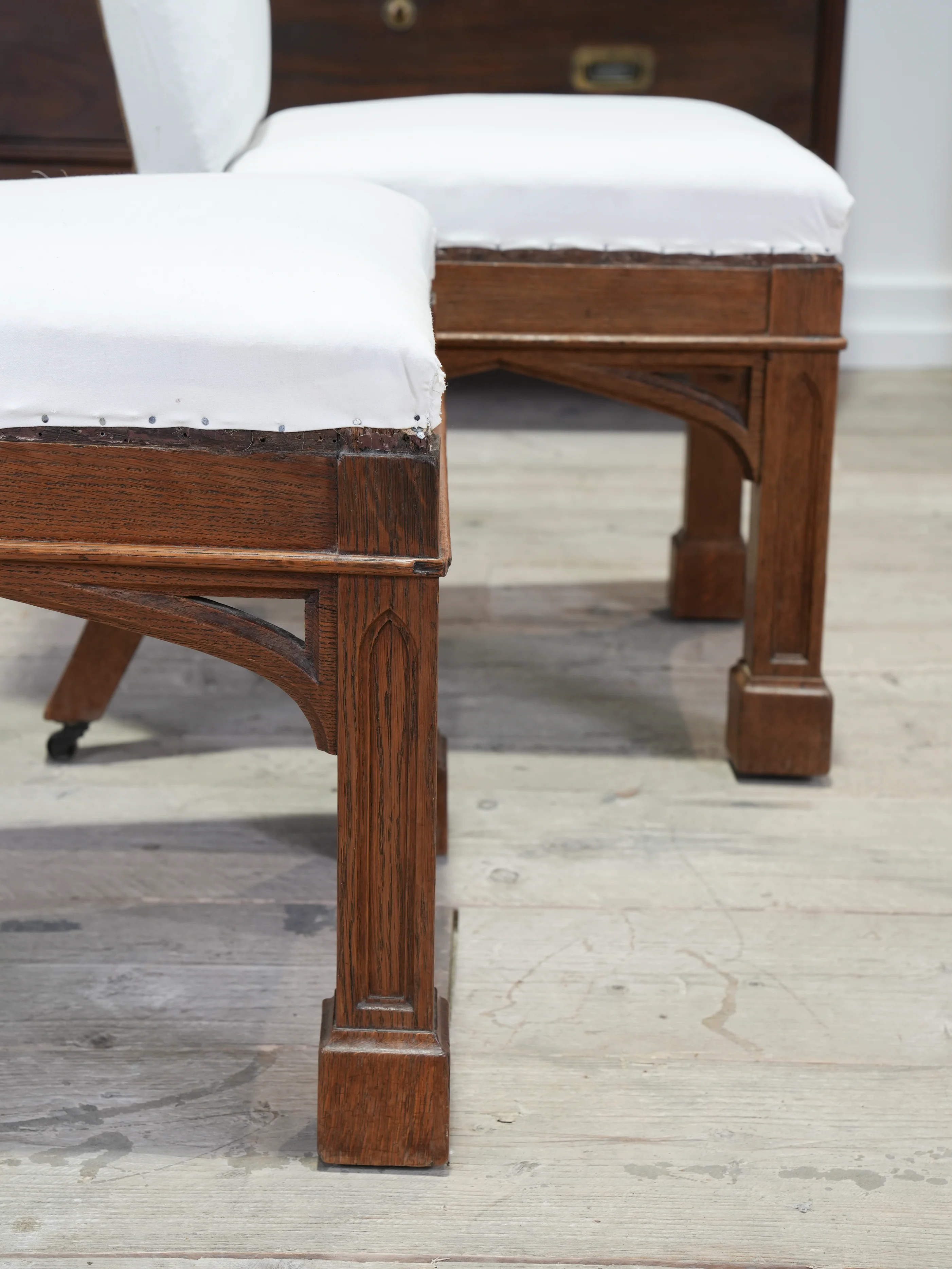 A Pair of Oak Side Chairs in the manner of Owen Jones - Image 11