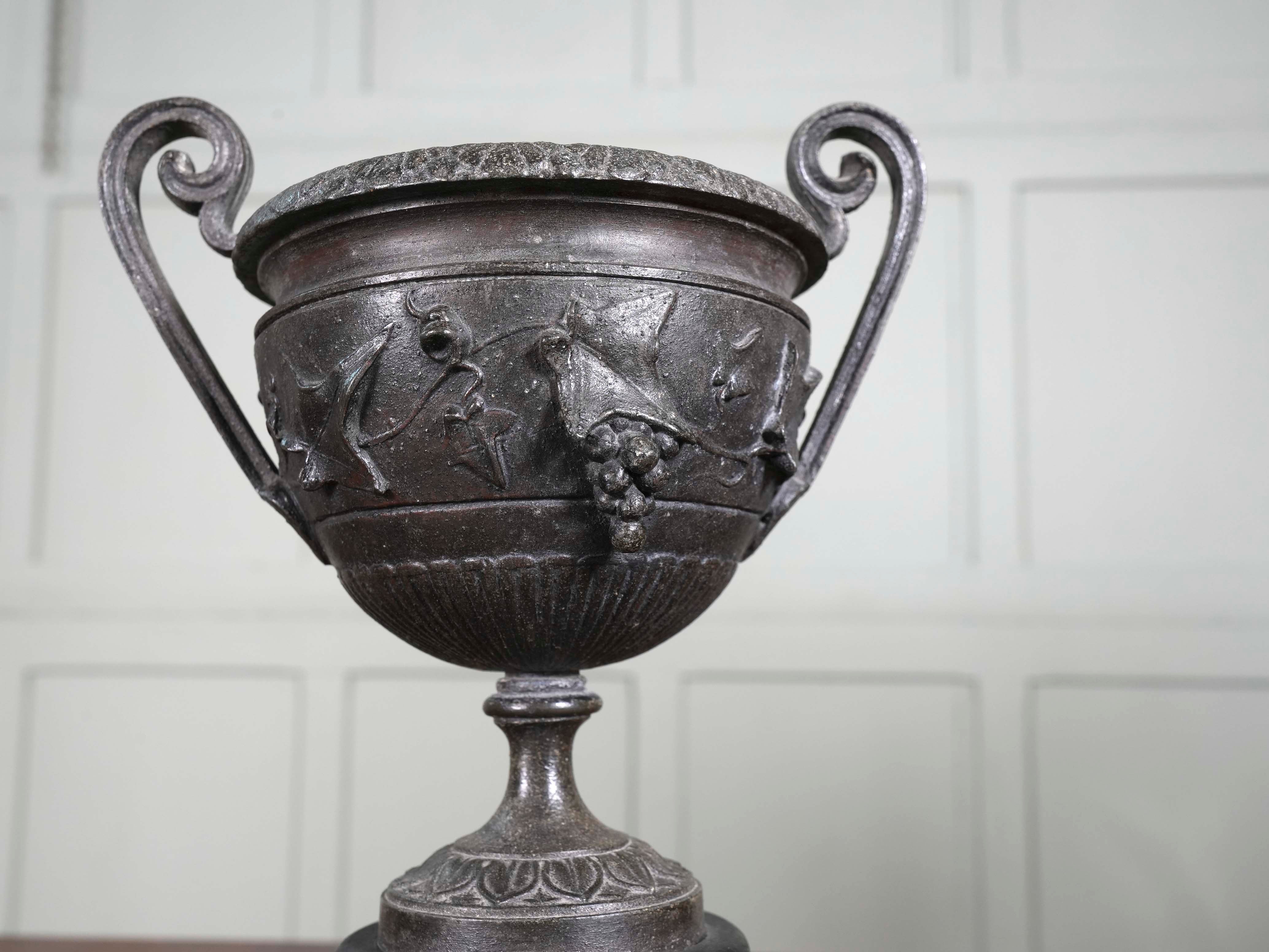 A Bronzed Spelter Chalice - Image 3