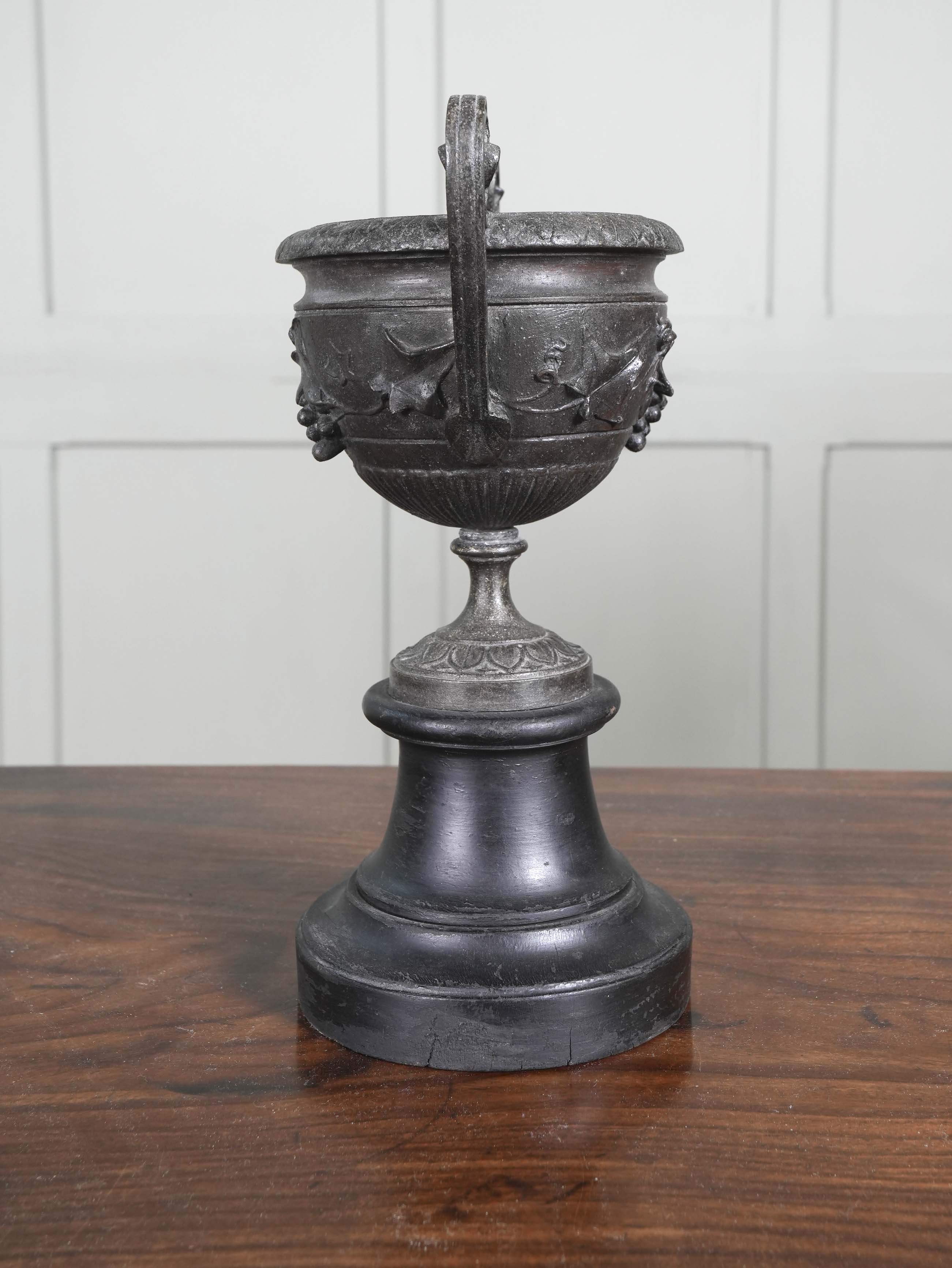 A Bronzed Spelter Chalice - Image 5
