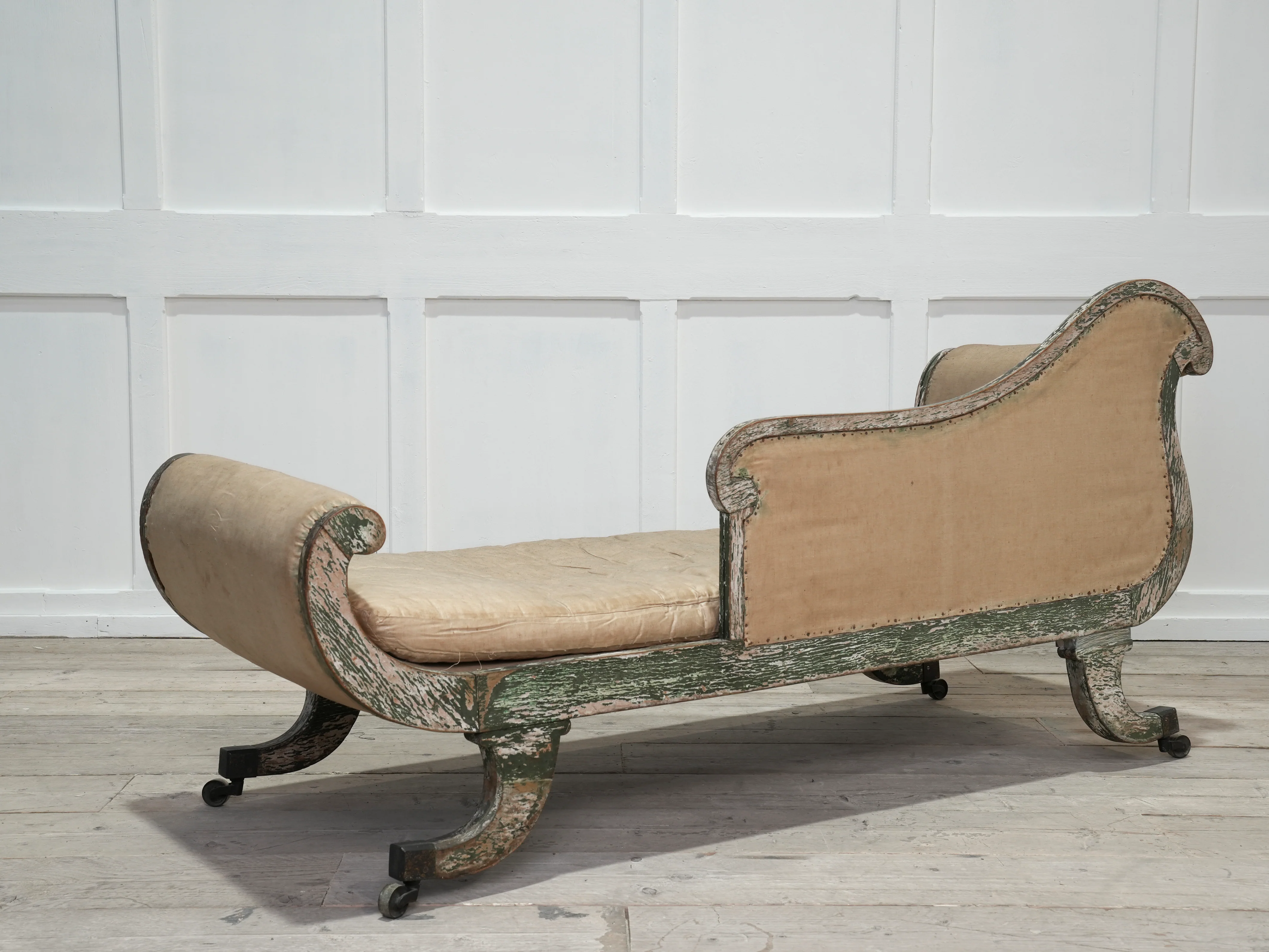 Regency Painted Chaise Longue - Image 11