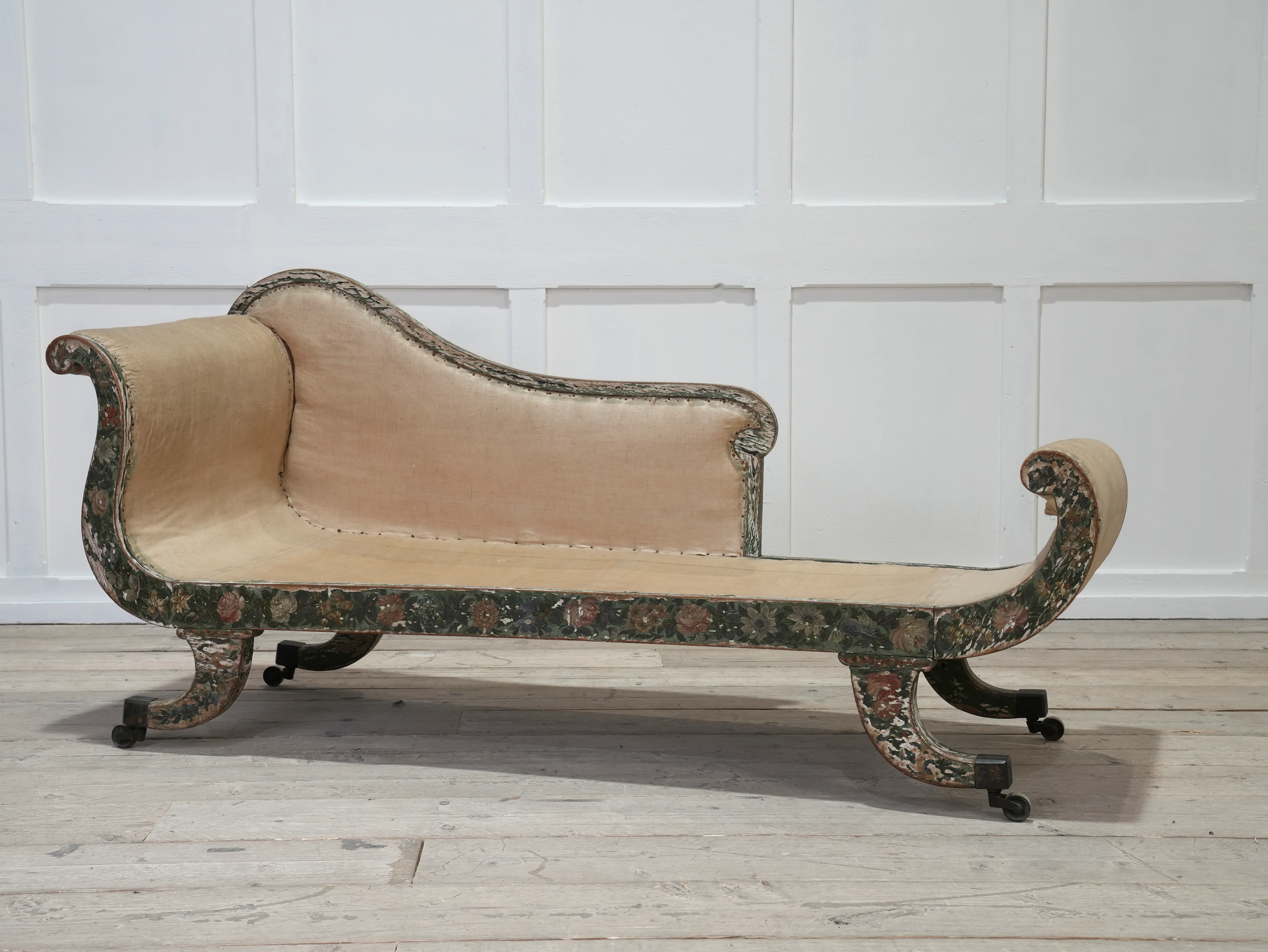 Regency Painted Chaise Longue - Image 16