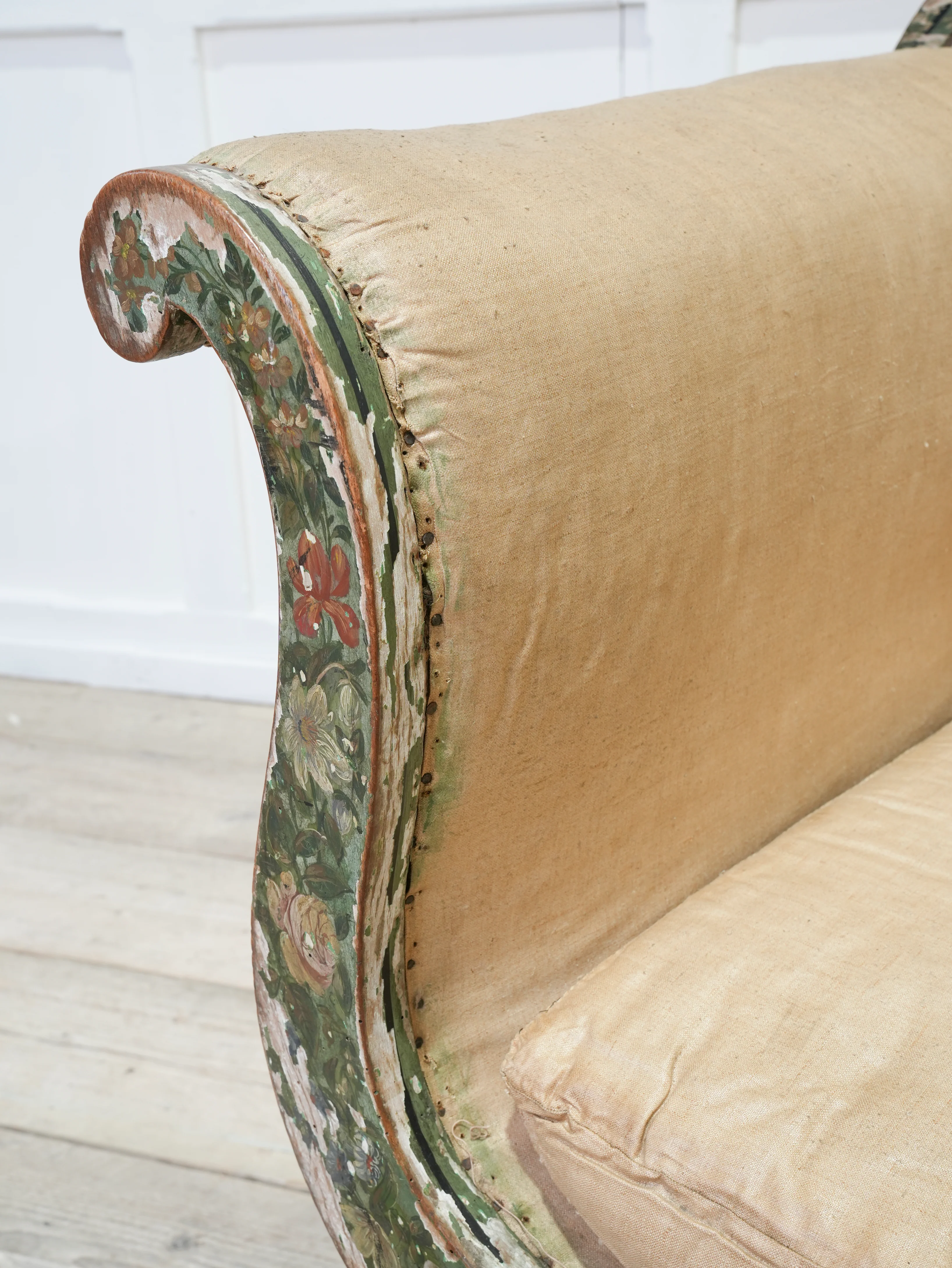 Regency Painted Chaise Longue - Image 6