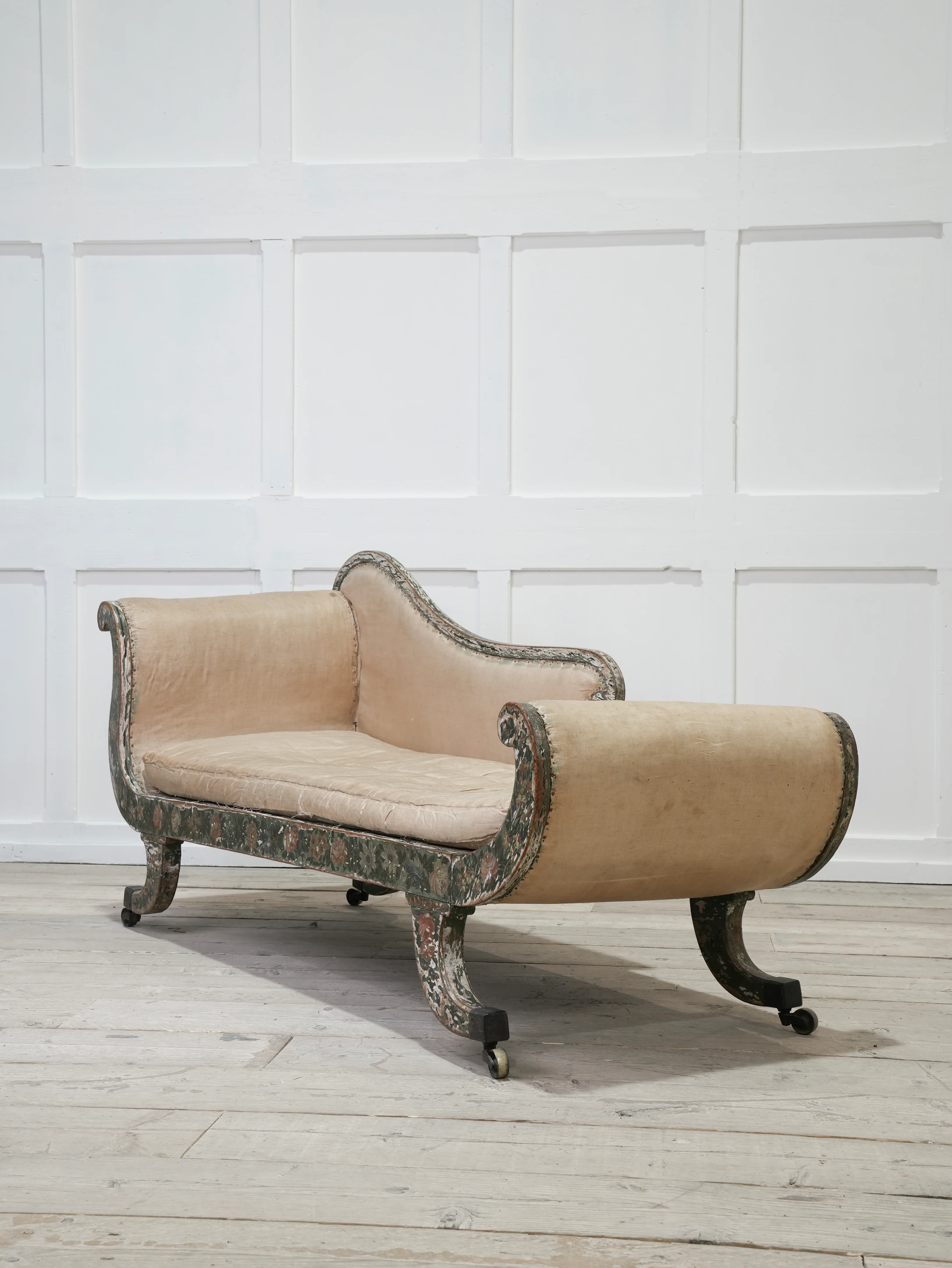 Regency Painted Chaise Longue - Image 9