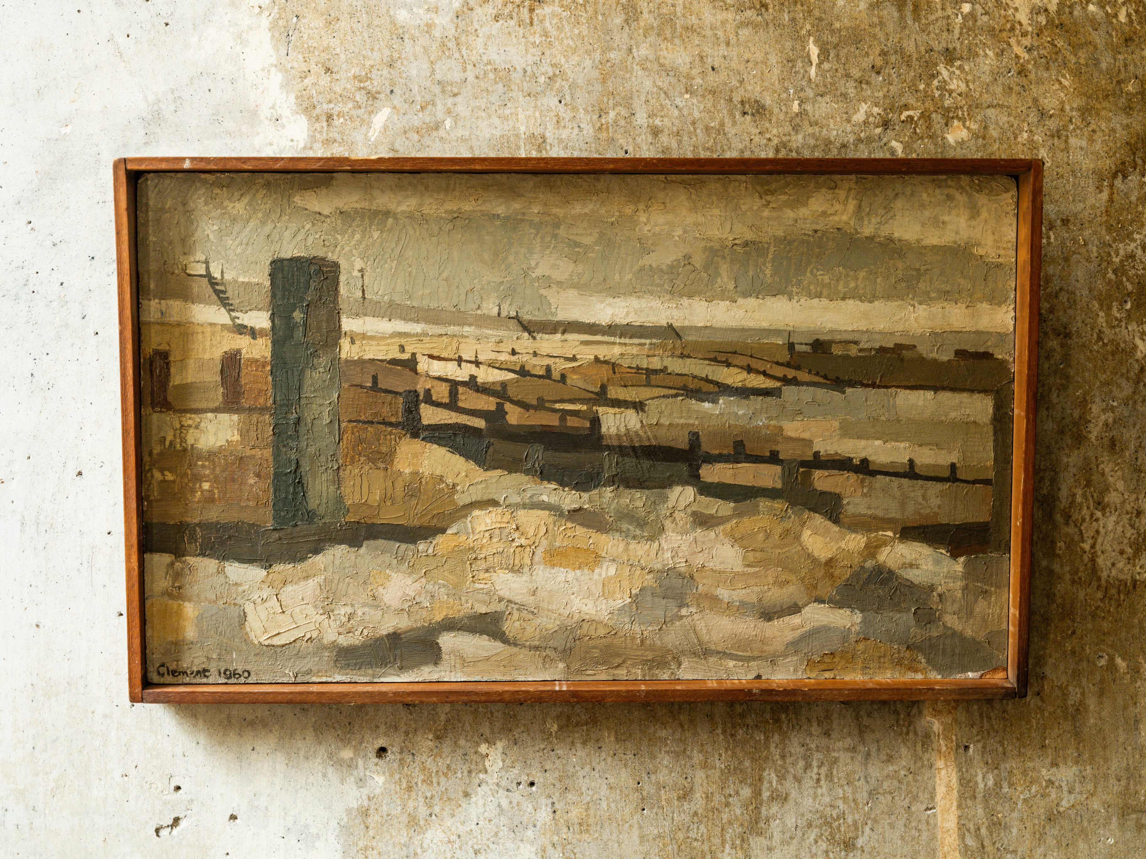 Abstract Oil on Board - Image 2