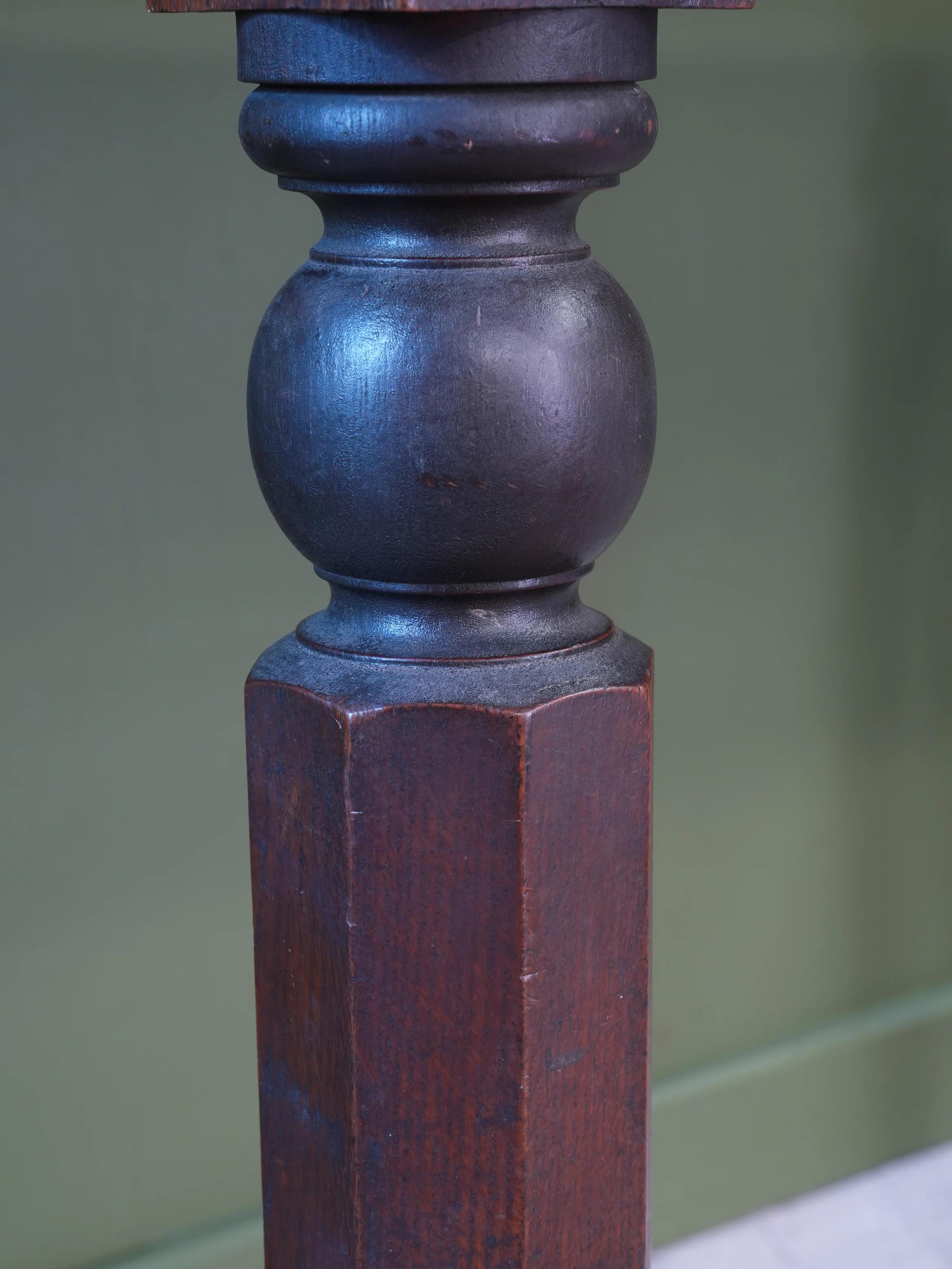 A 19thC Oak & Fossil Marble Console Table - Image 10