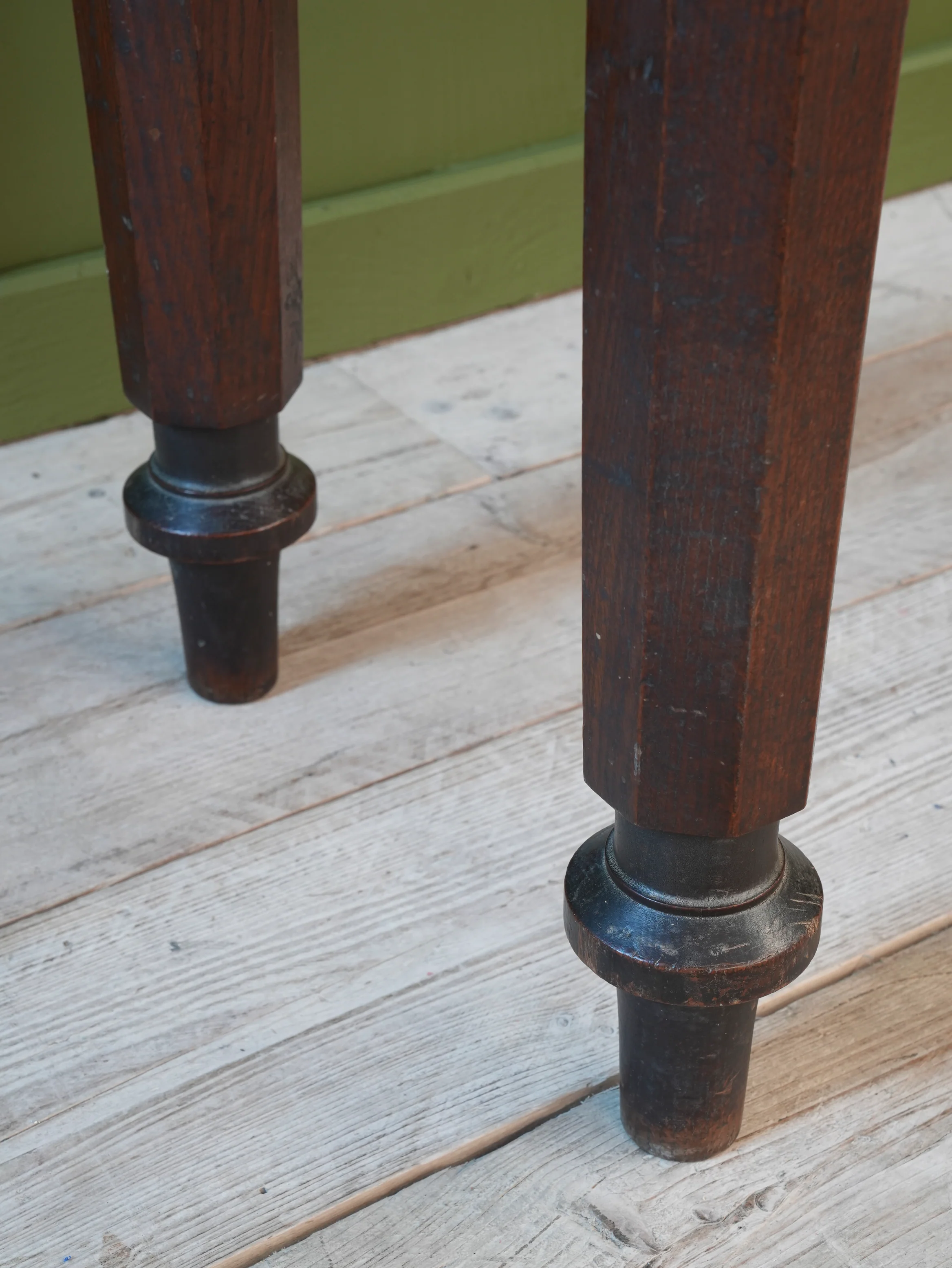 A 19thC Oak & Fossil Marble Console Table - Image 11