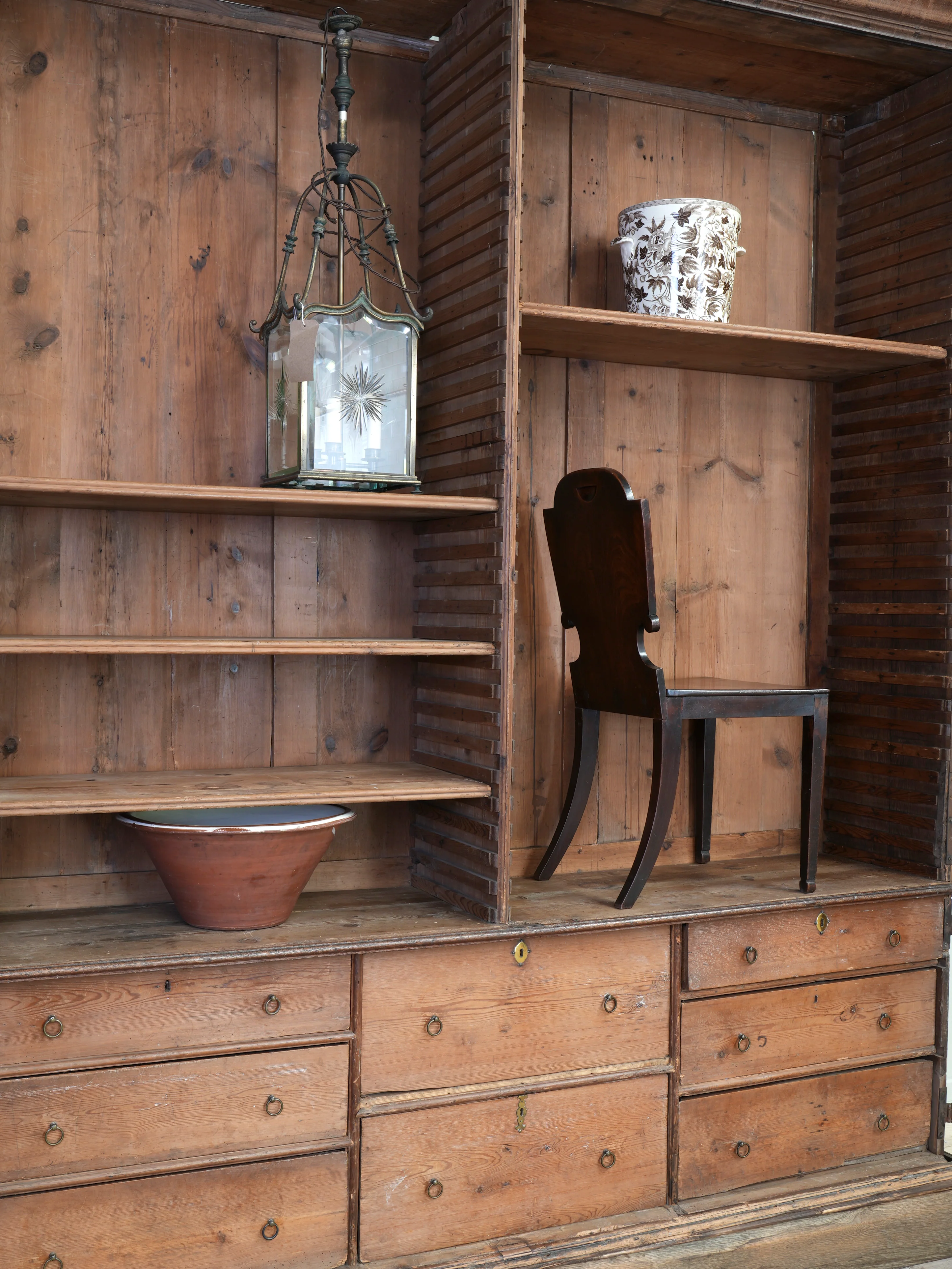 A George II Oak Housekeepers Cupboard - Image 18