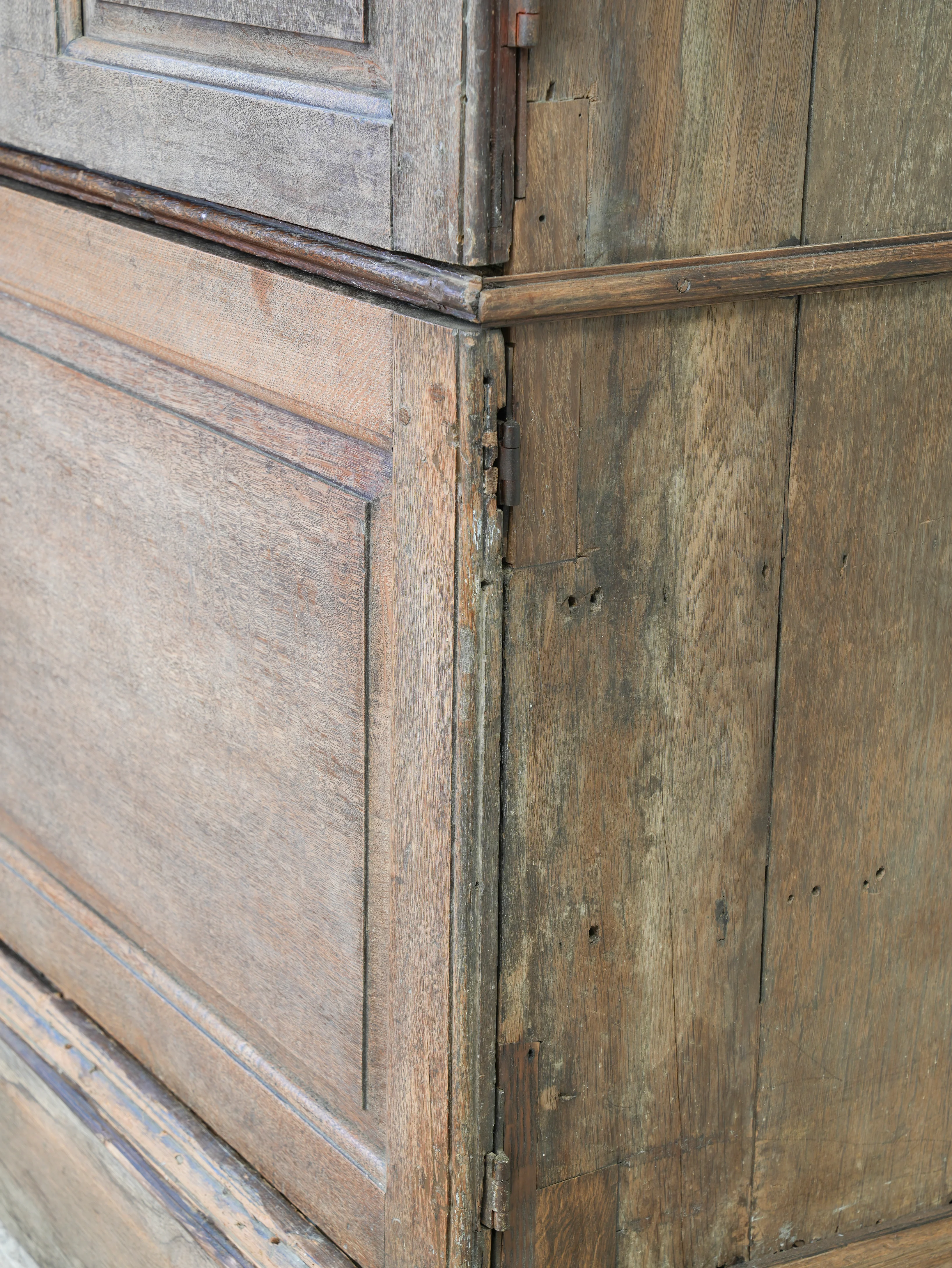 A George II Oak Housekeepers Cupboard - Image 27