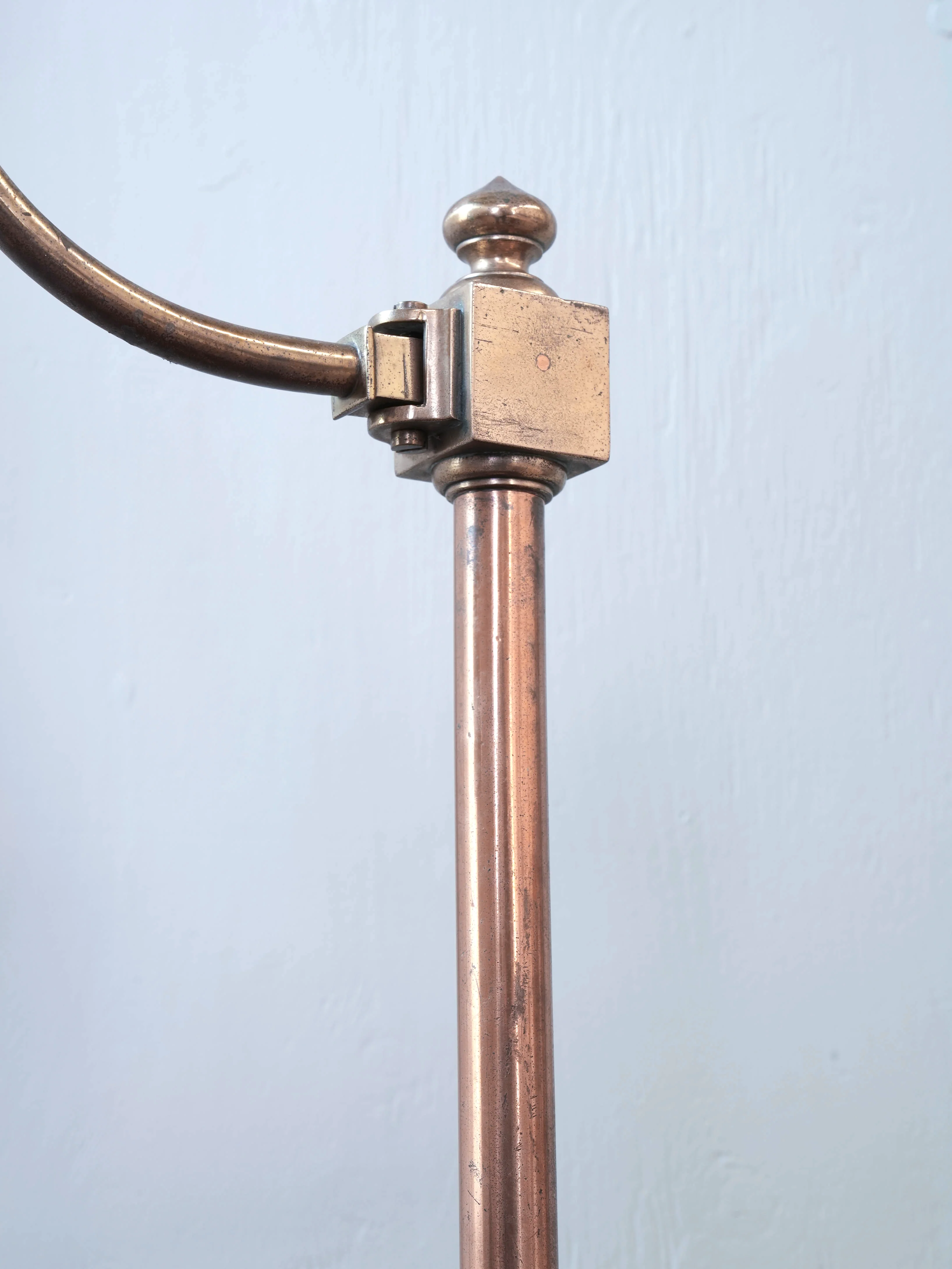A Bronze & Brass Library Lamp - Image 4