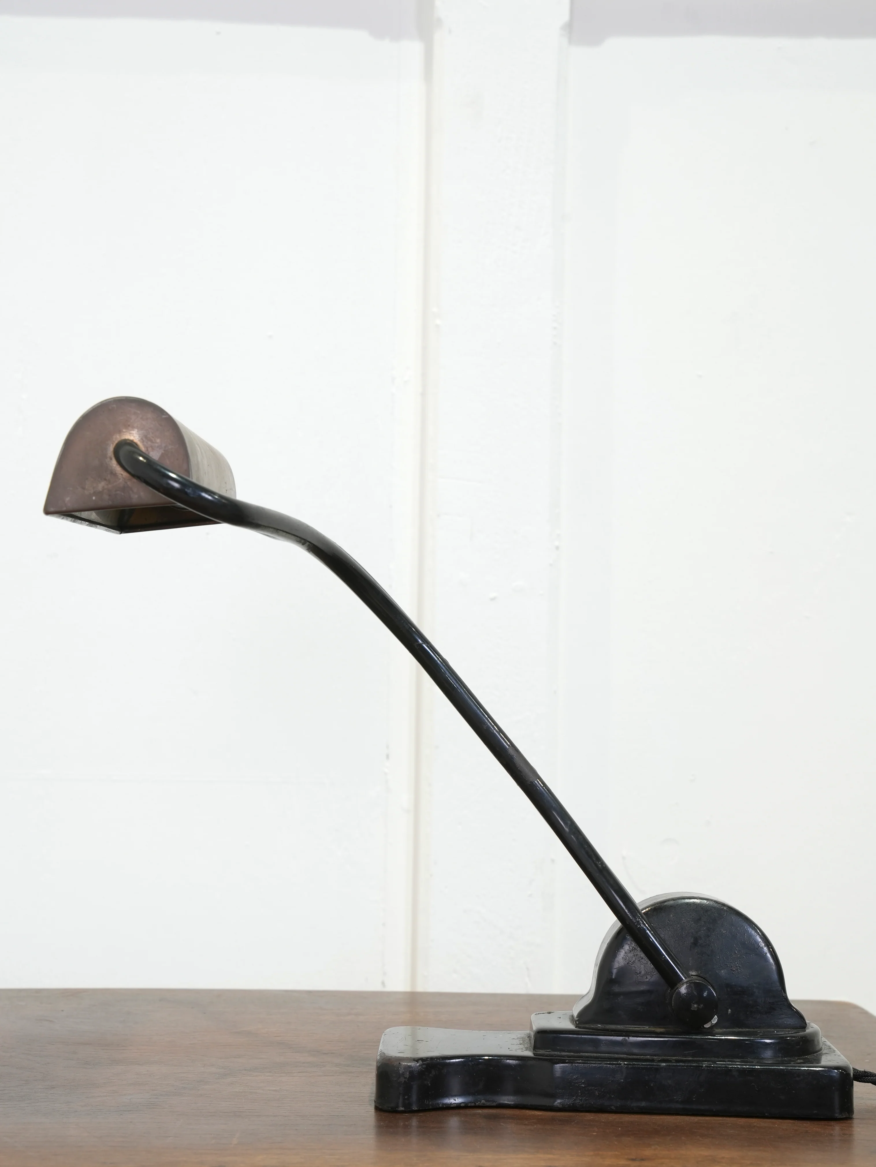 A Copper & Steel Desk Lamp - Image 2