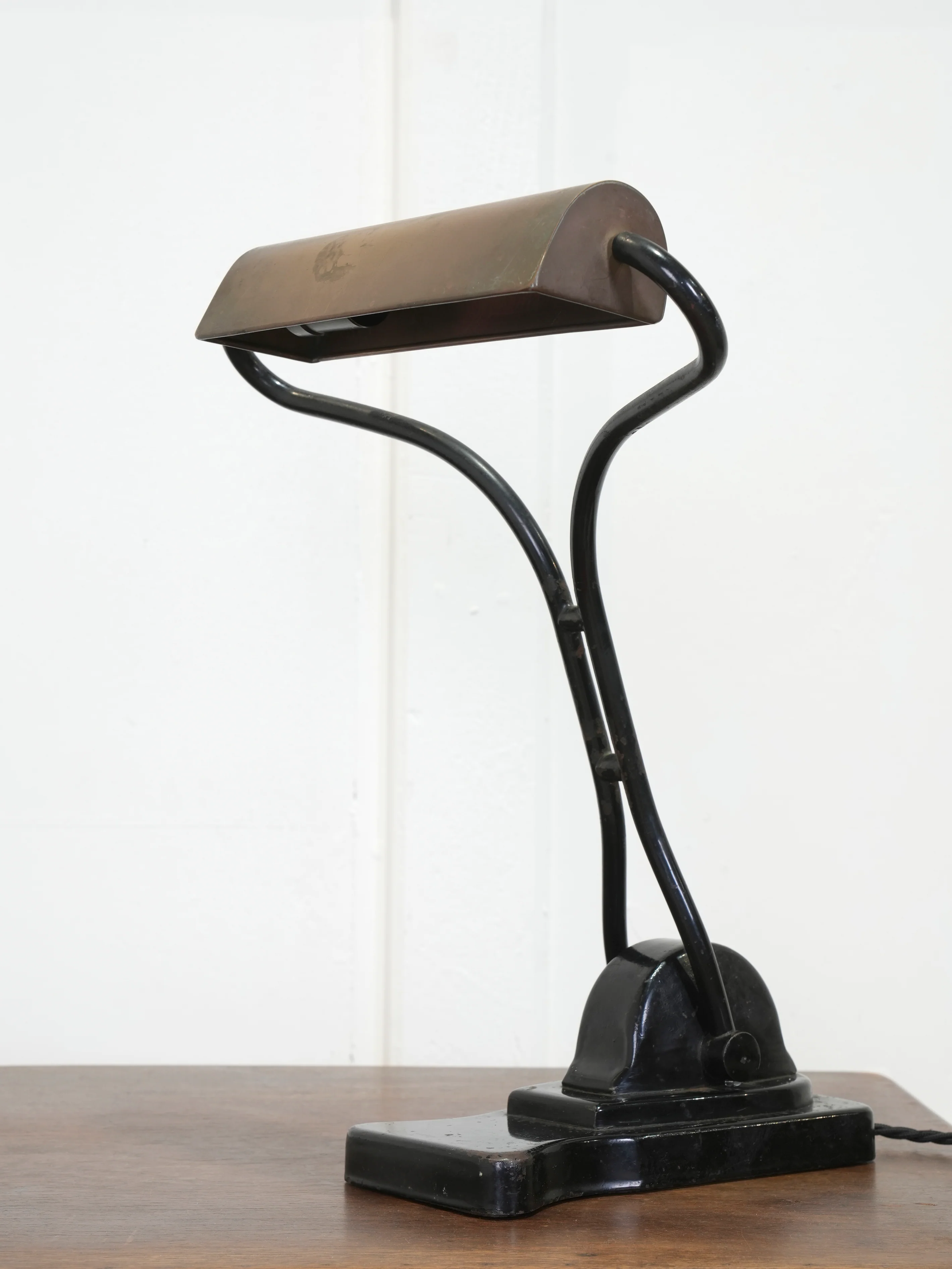 A Copper & Steel Desk Lamp - Image 4