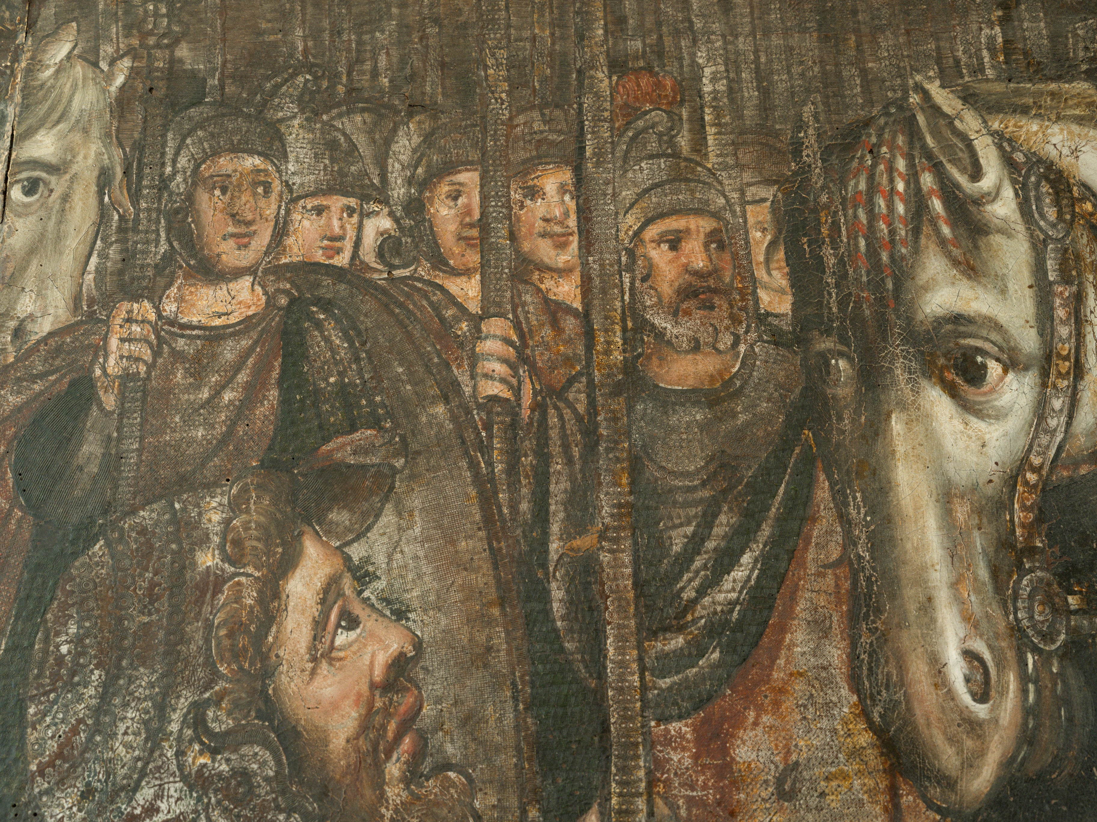 18th Century Oil on Leather "The Battle of Cannae" - Image 14