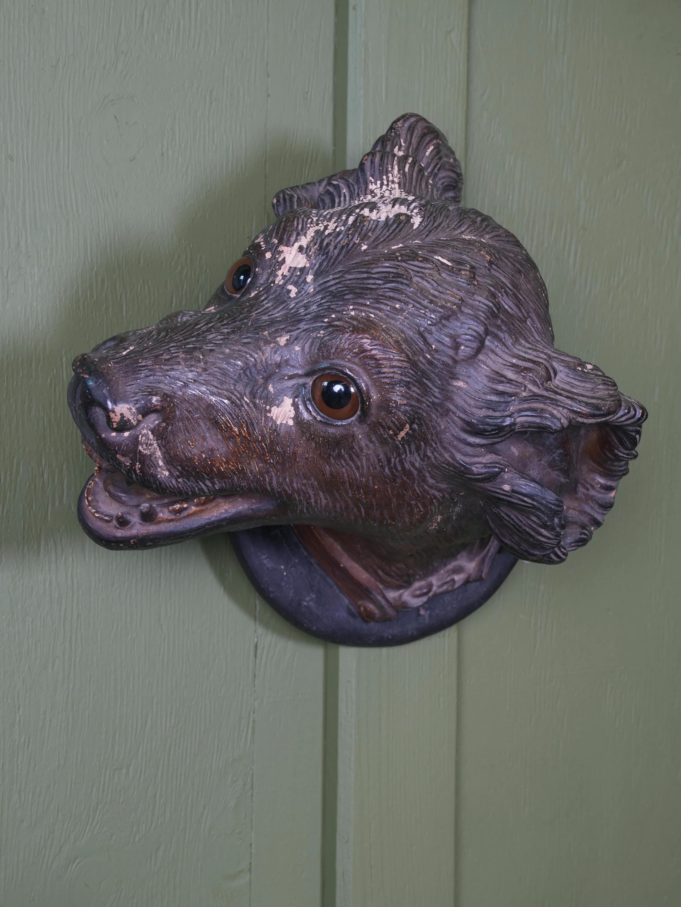 An Austrian Terracotta Dogs Head Mount - Image 3