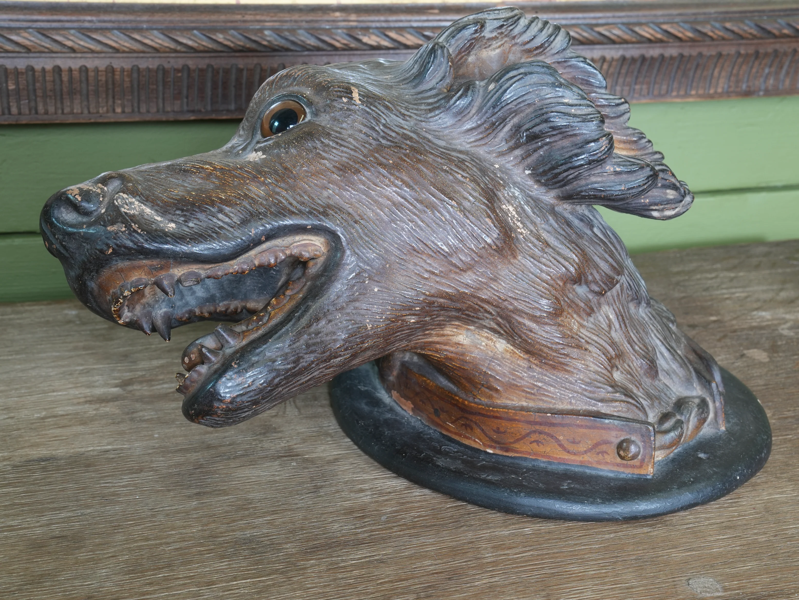 An Austrian Terracotta Dogs Head Mount - Image 6