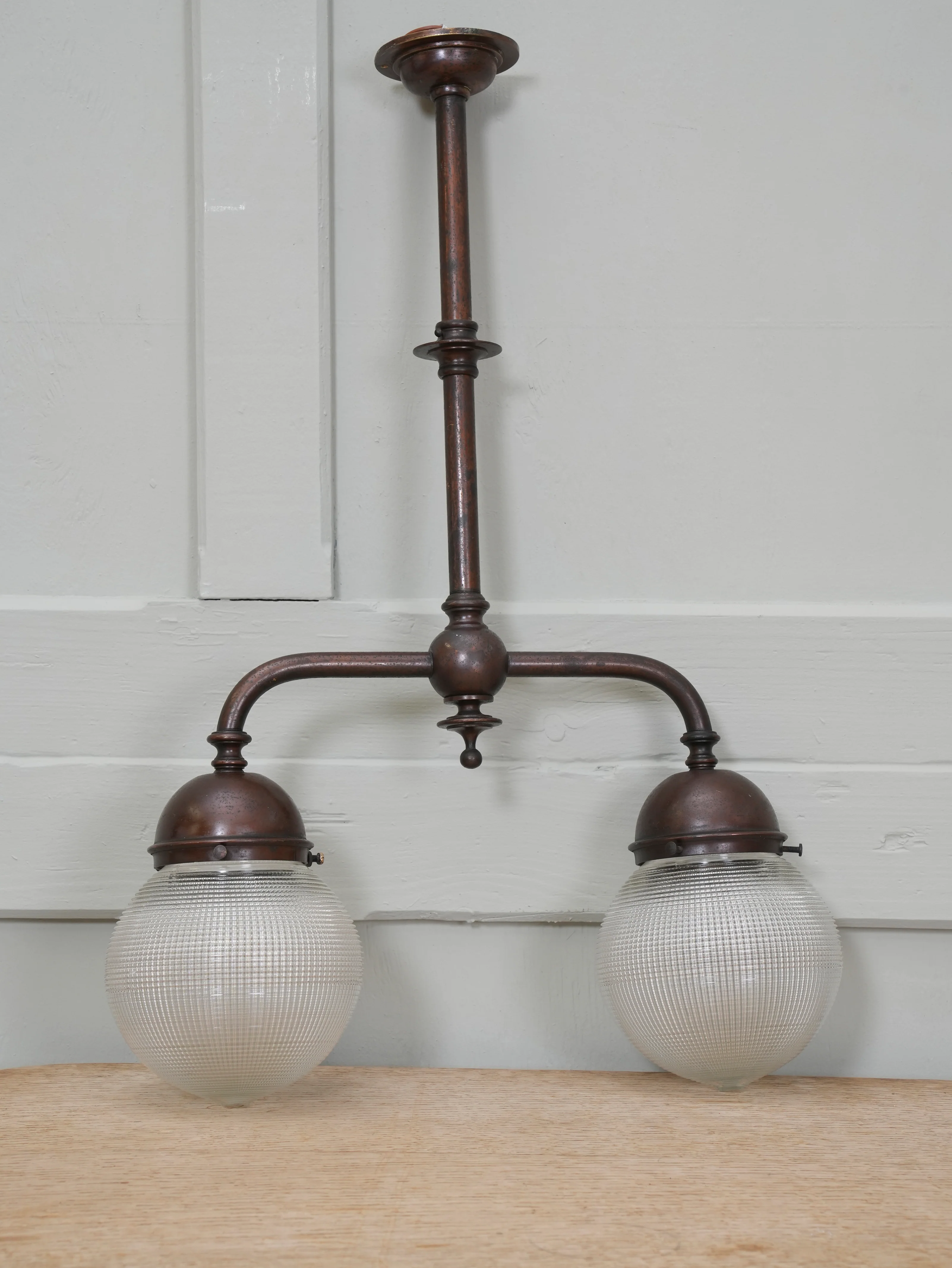 A Twin Holophane Ceiling Light - Image 11